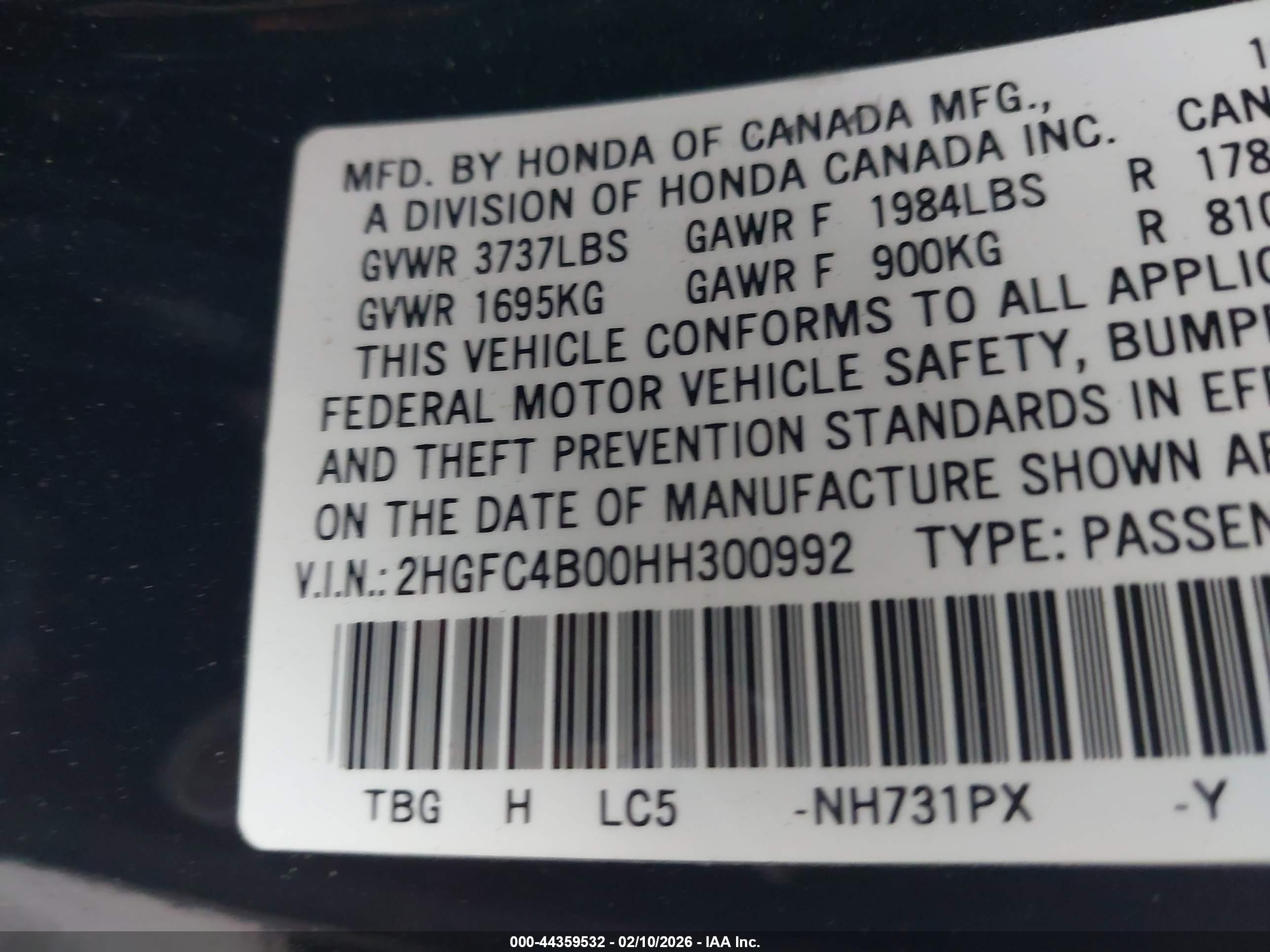 HONDA CIVIC image 9