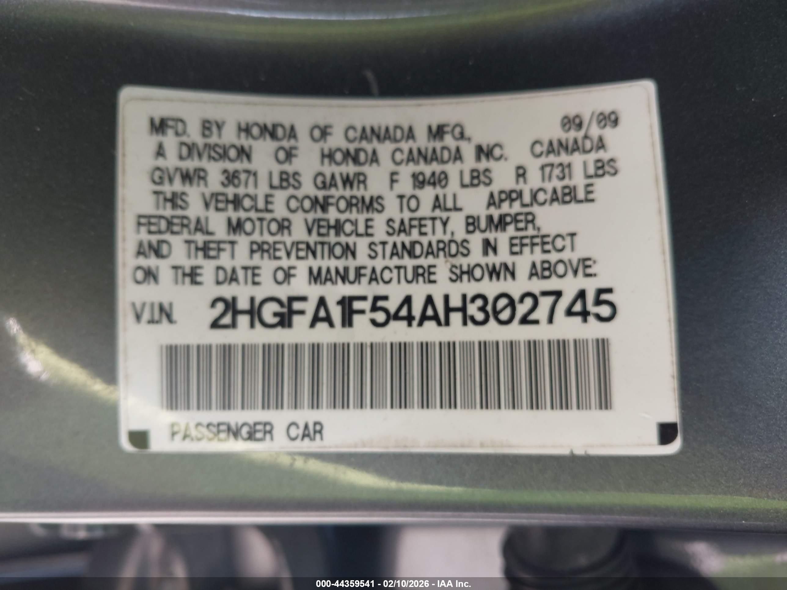 HONDA CIVIC image 9