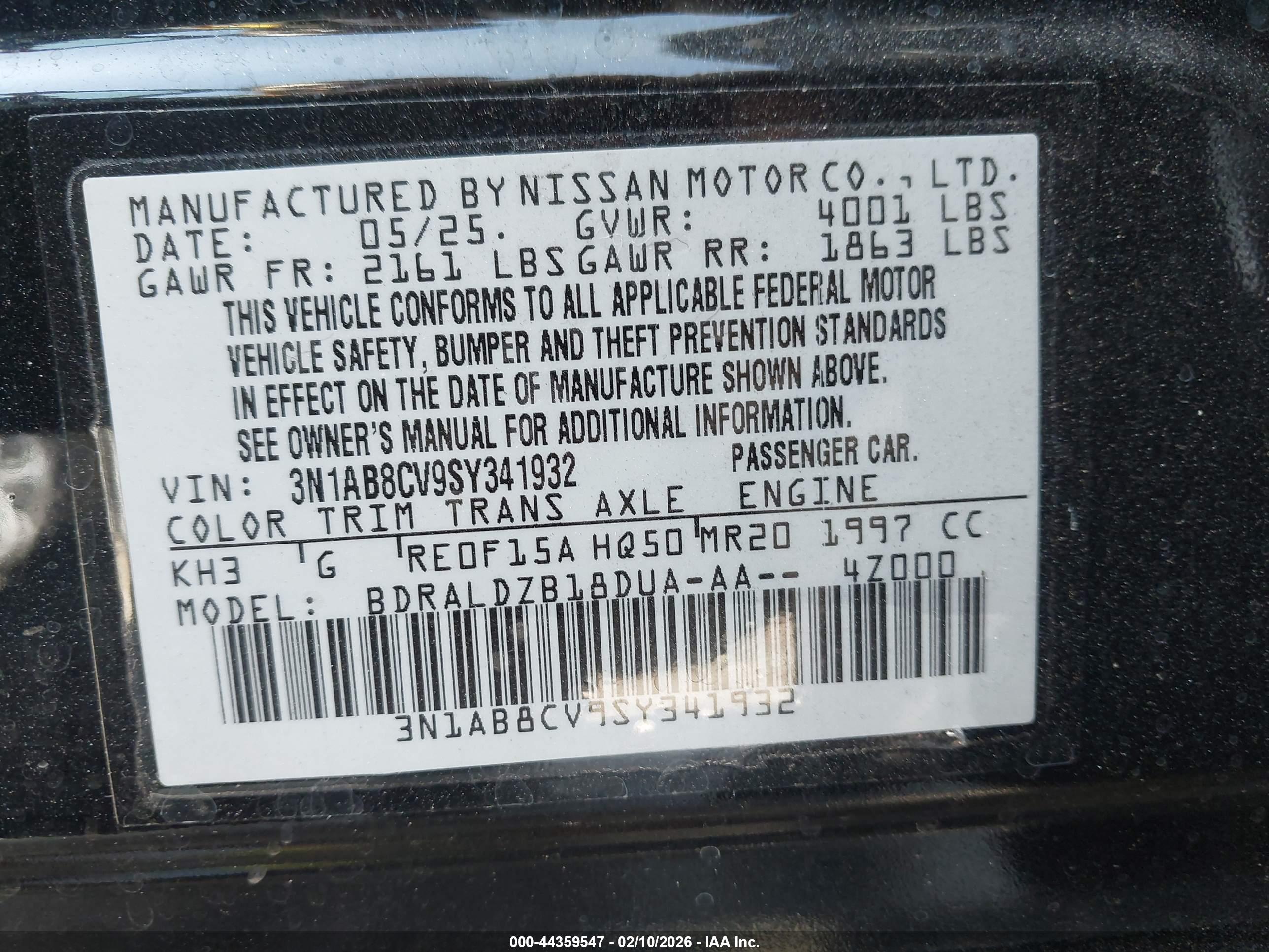 NISSAN SENTRA image 9