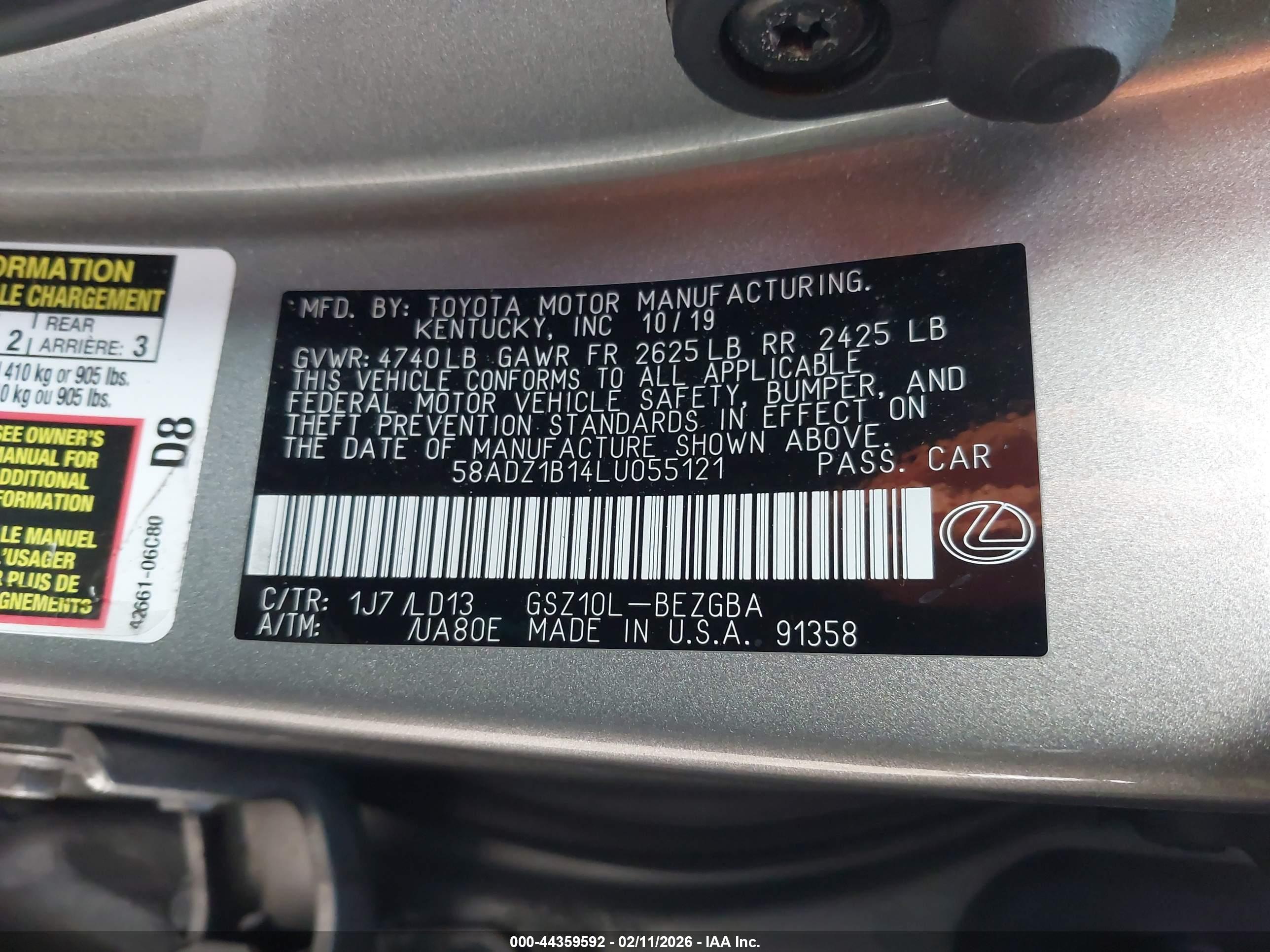 LEXUS ES image 9