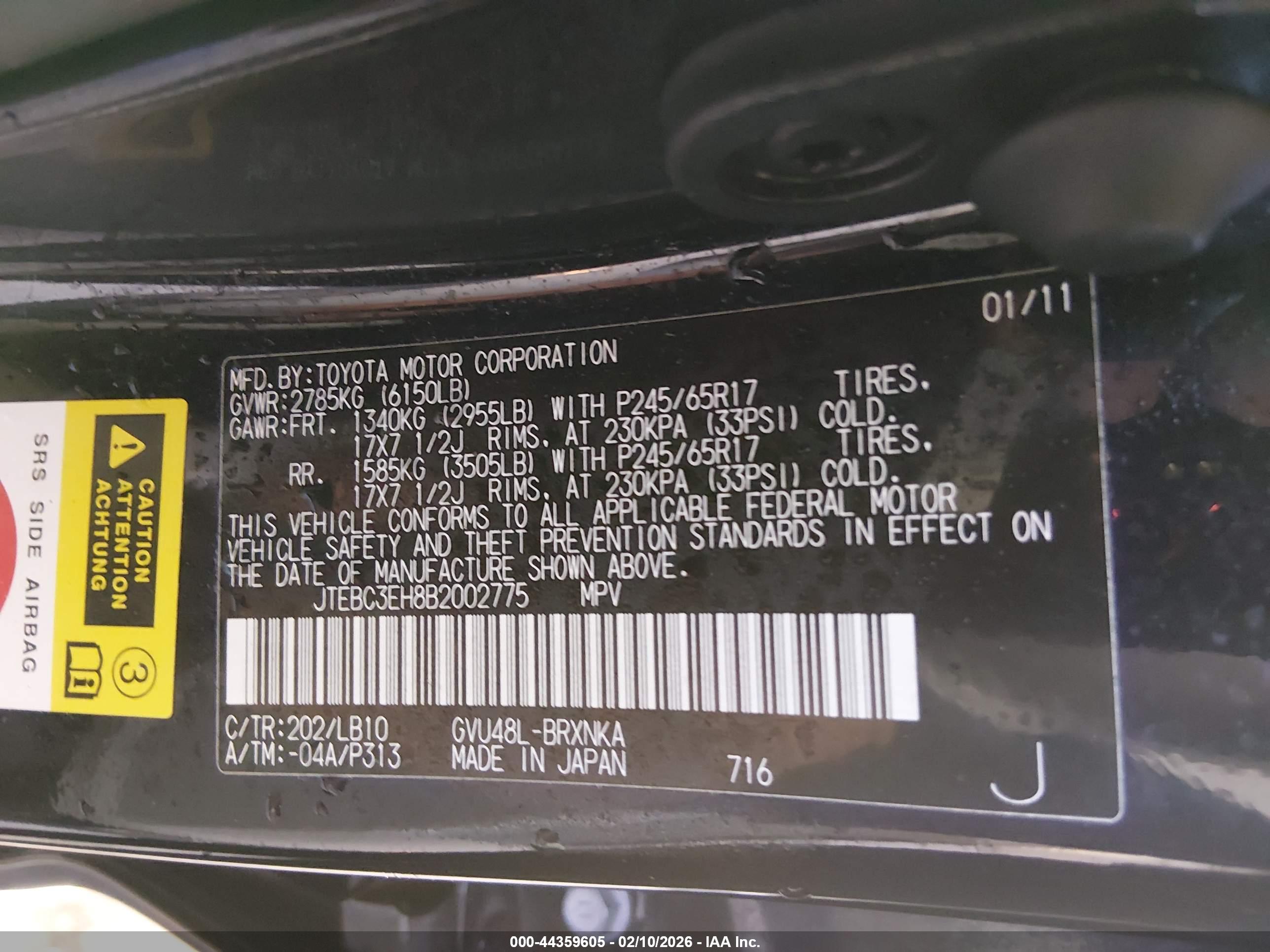 TOYOTA HIGHLANDER image 9
