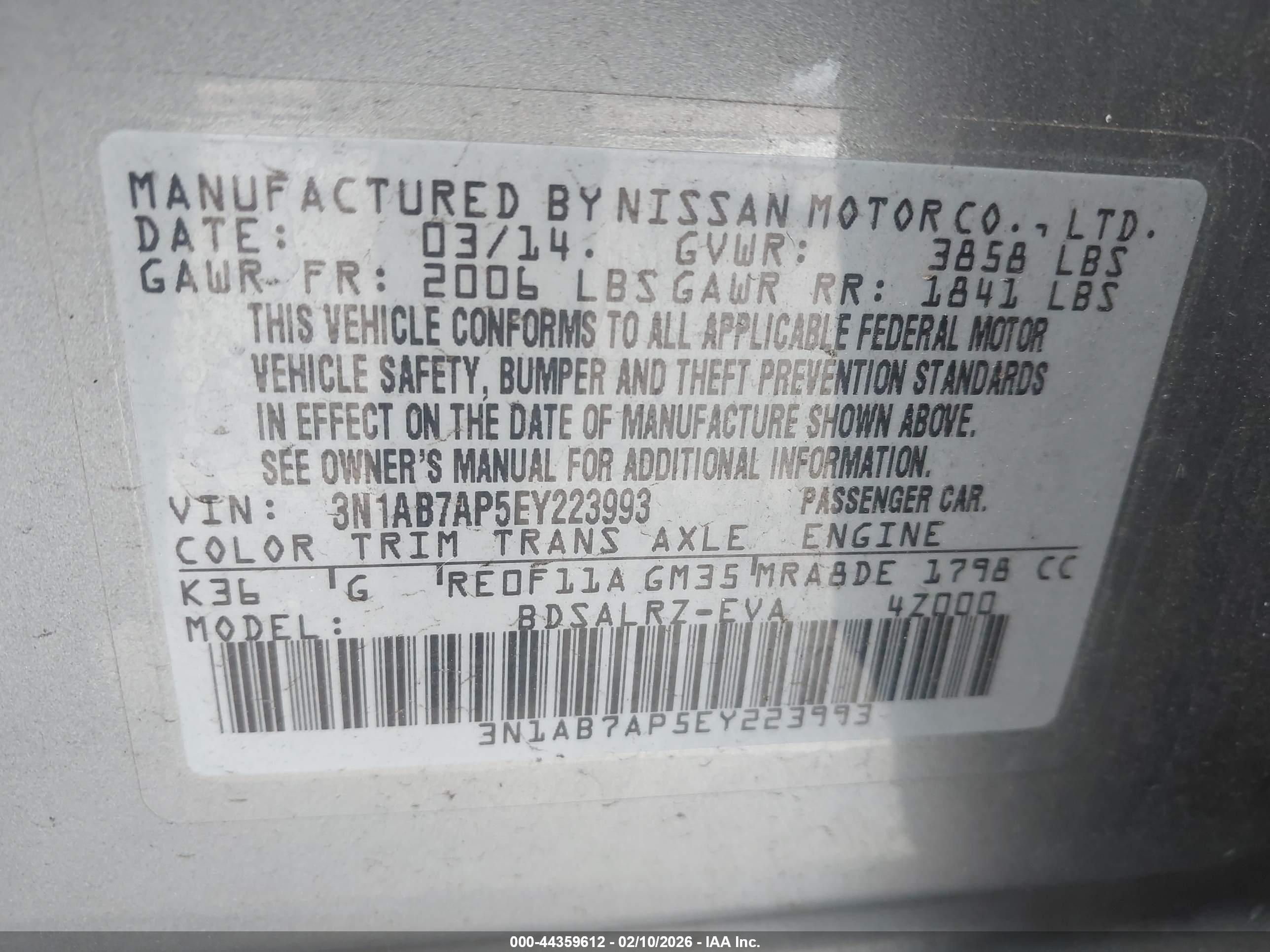 NISSAN SENTRA image 9