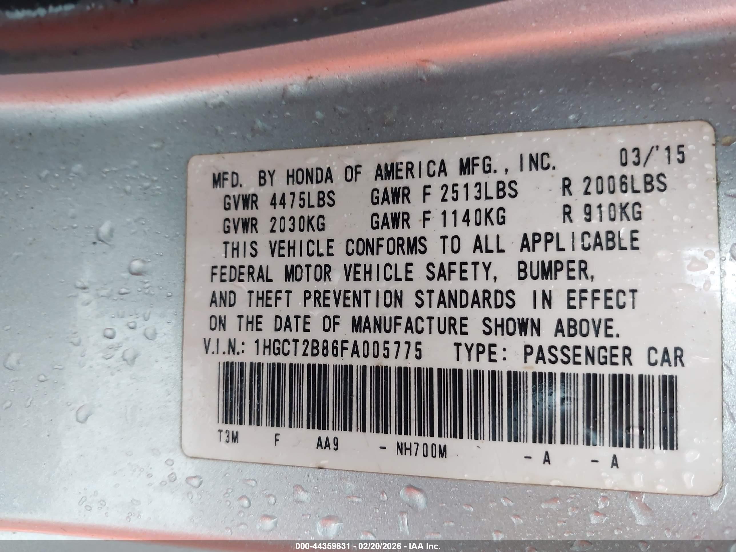 HONDA ACCORD image 9