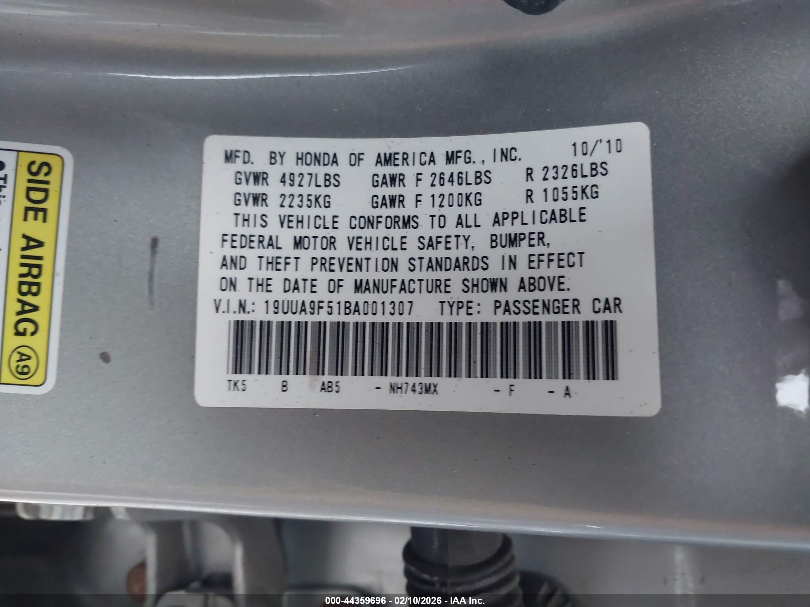 ACURA TL image 9