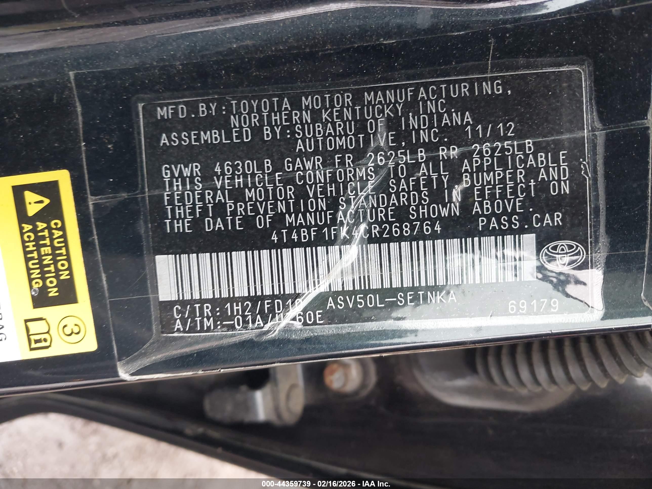 TOYOTA CAMRY image 9