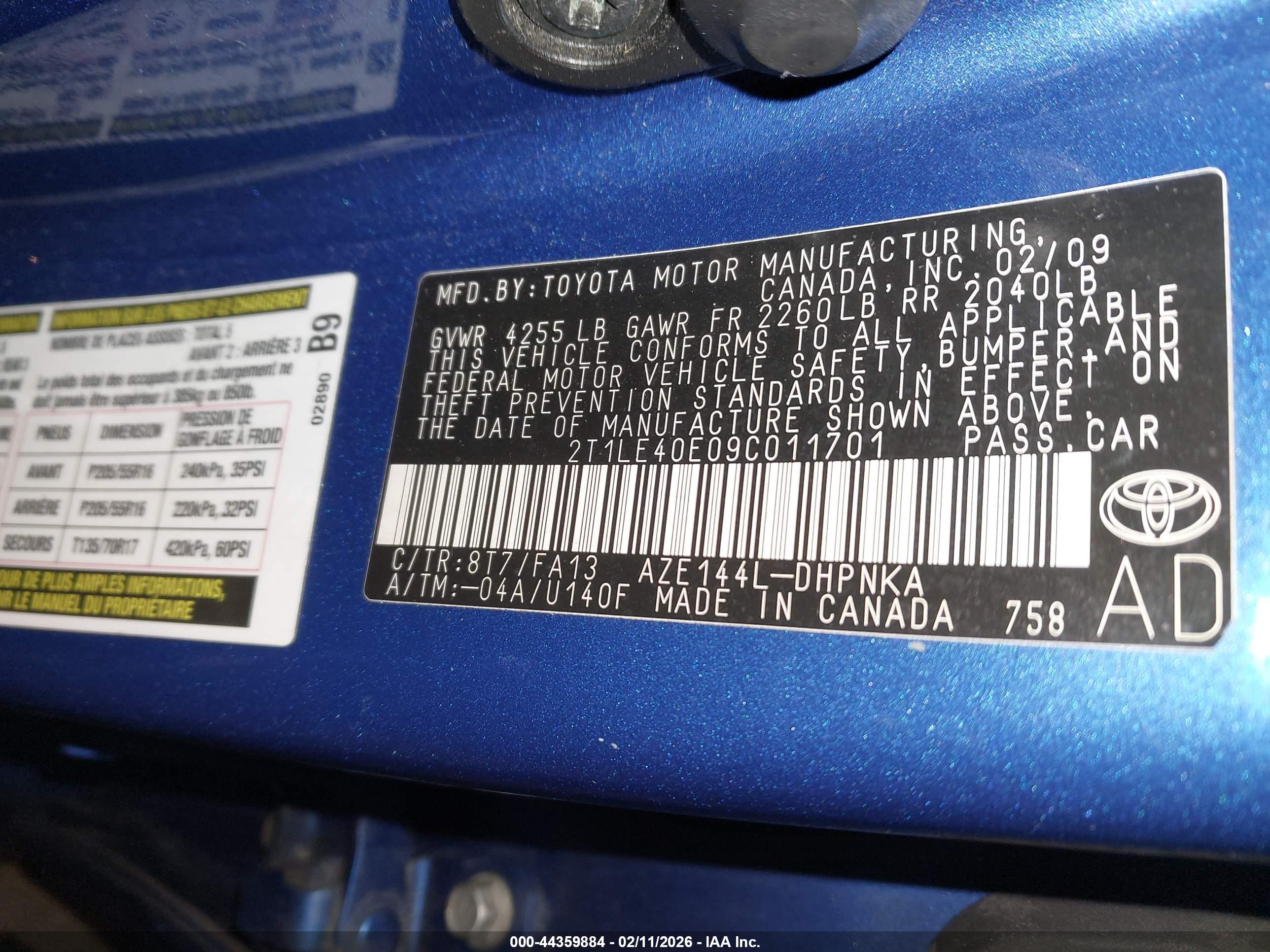 TOYOTA MATRIX image 9