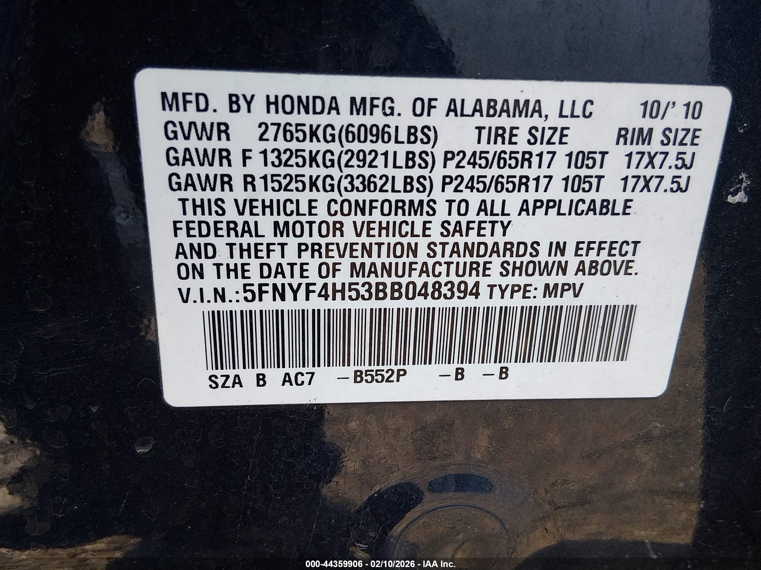 HONDA PILOT image 9