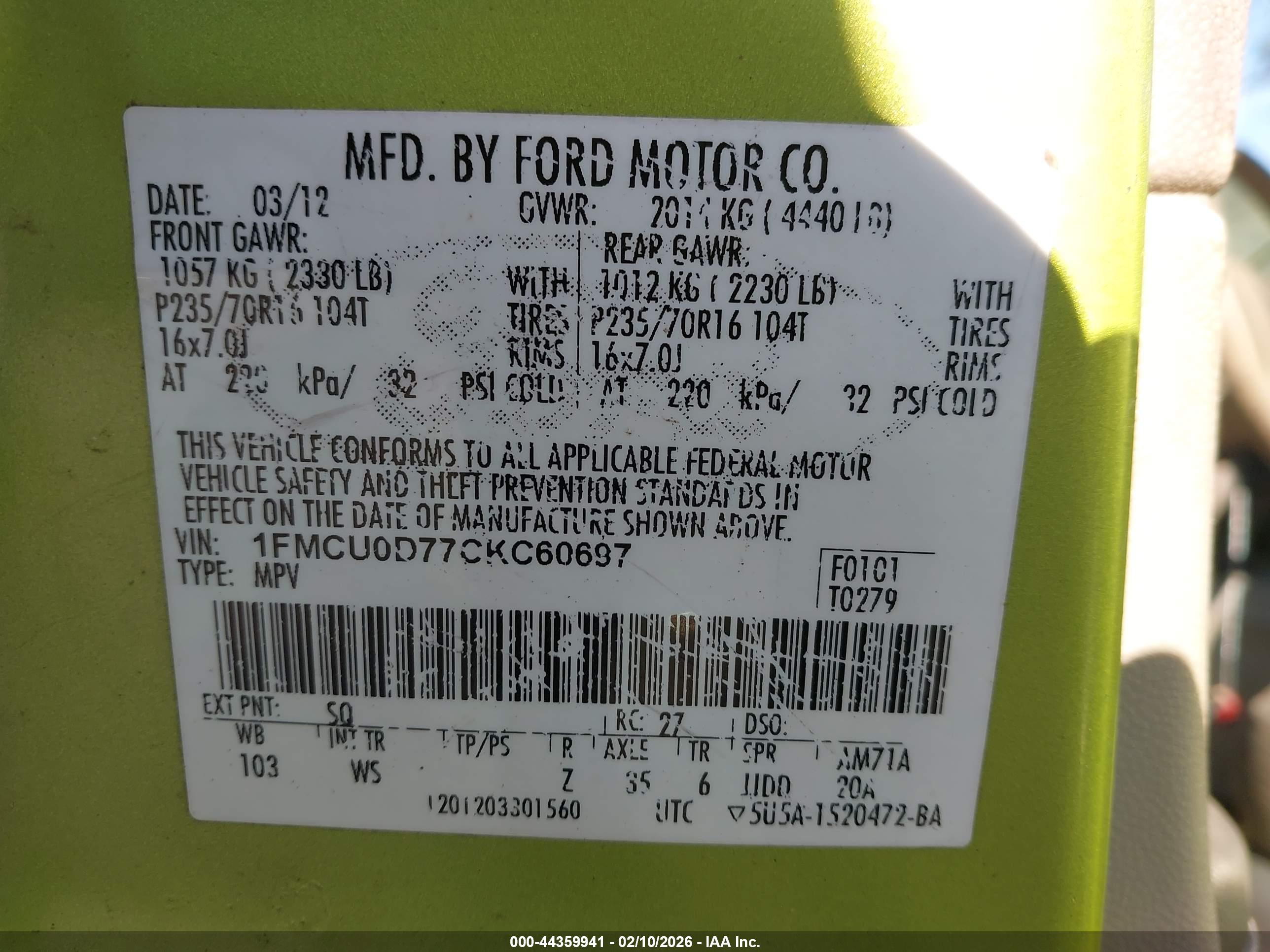 FORD ESCAPE image 9
