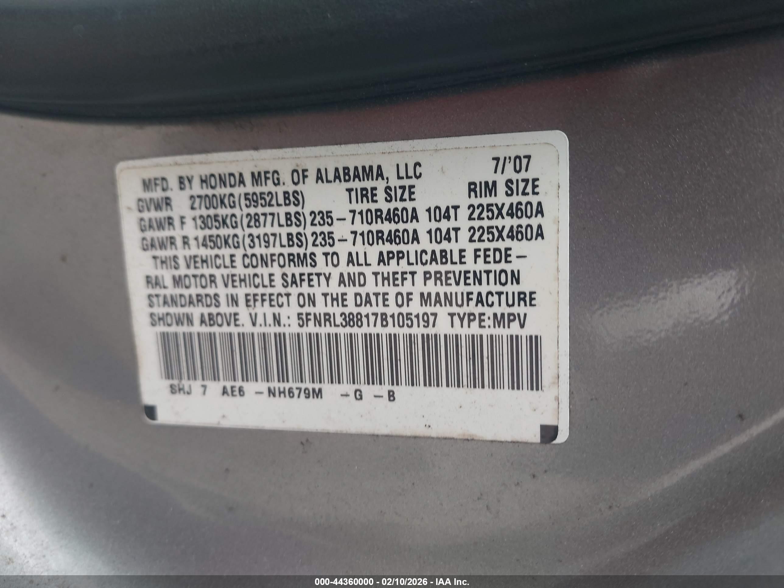 HONDA ODYSSEY image 9