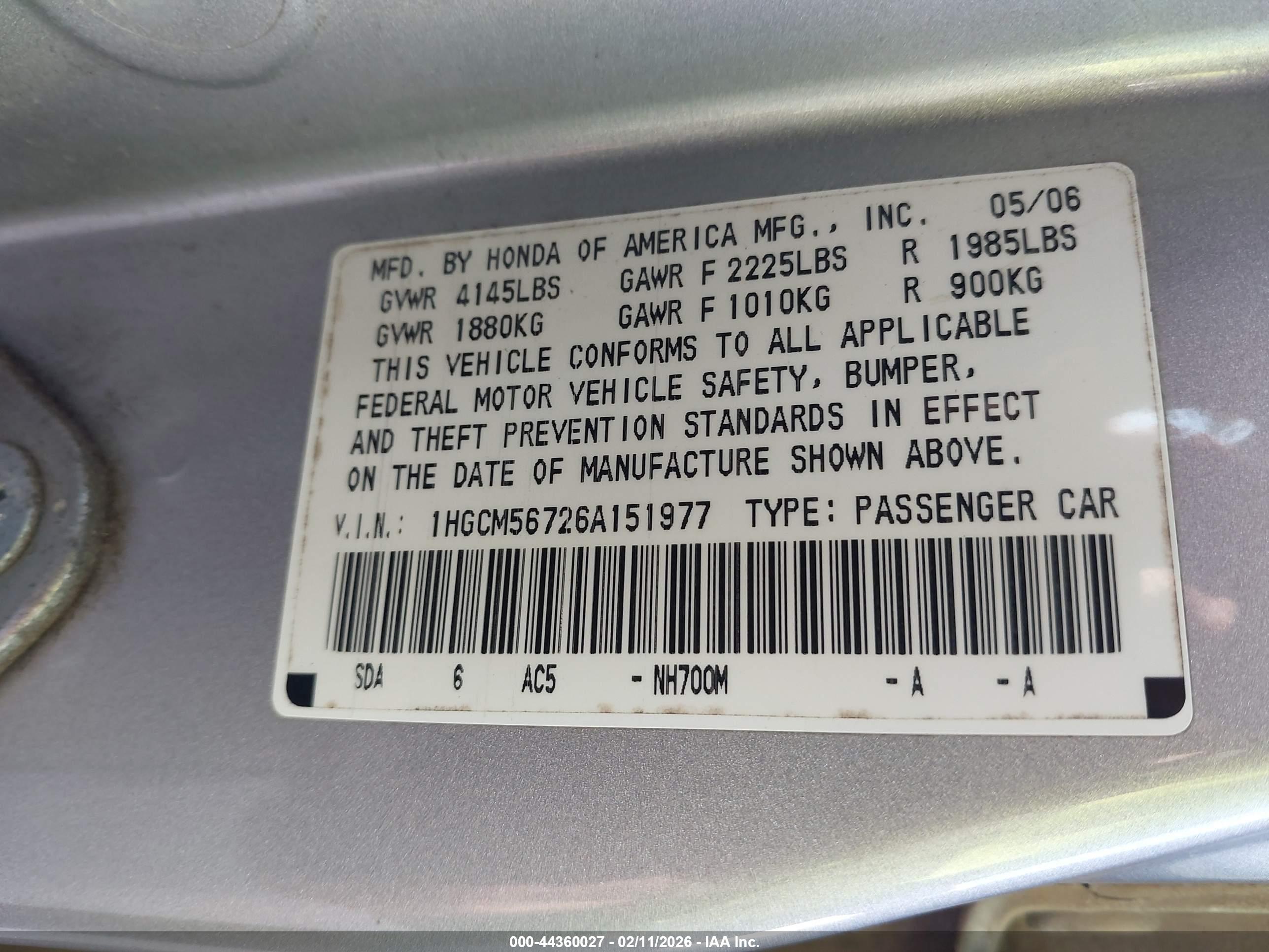 HONDA ACCORD image 9