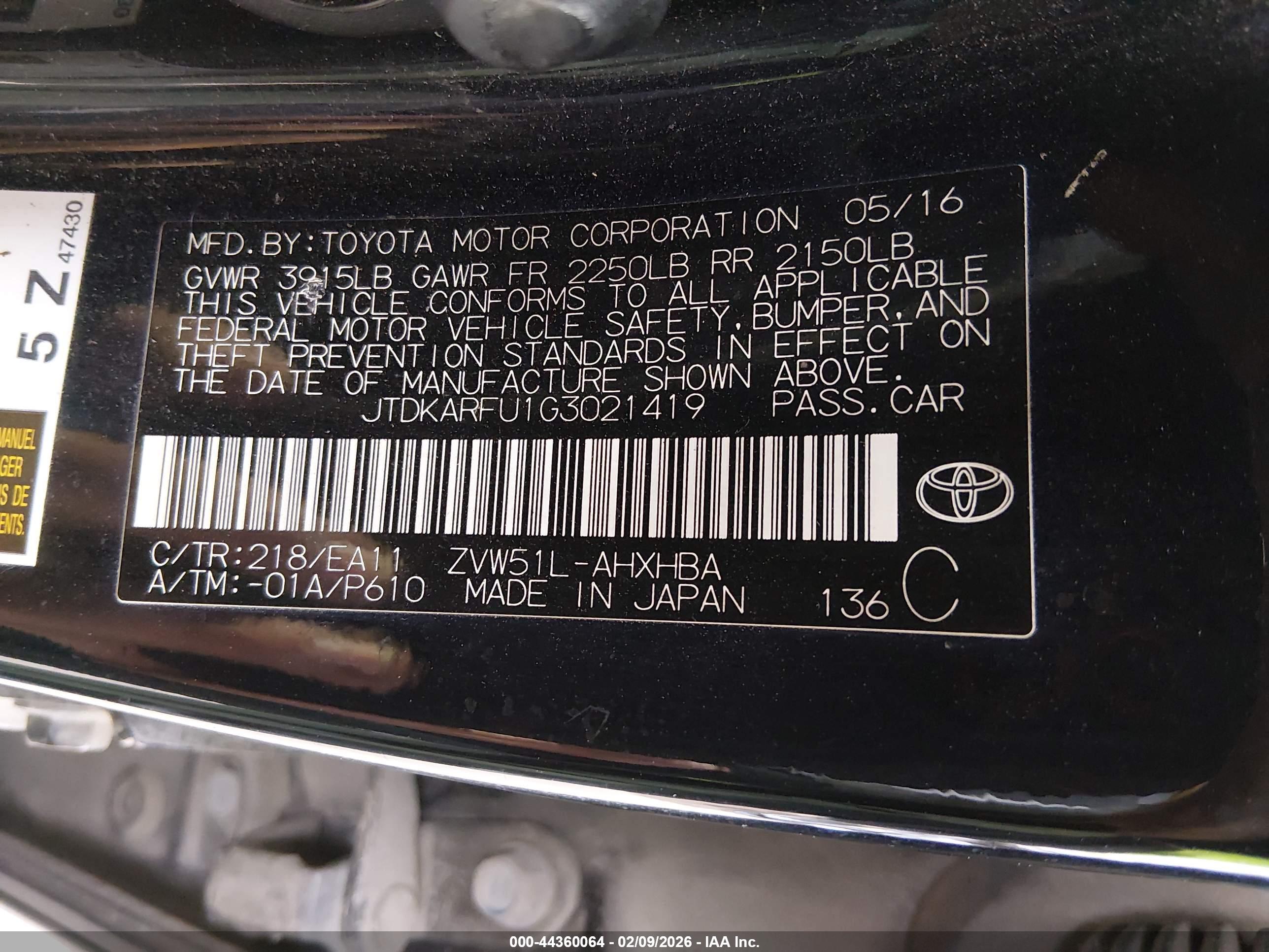 TOYOTA PRIUS image 9
