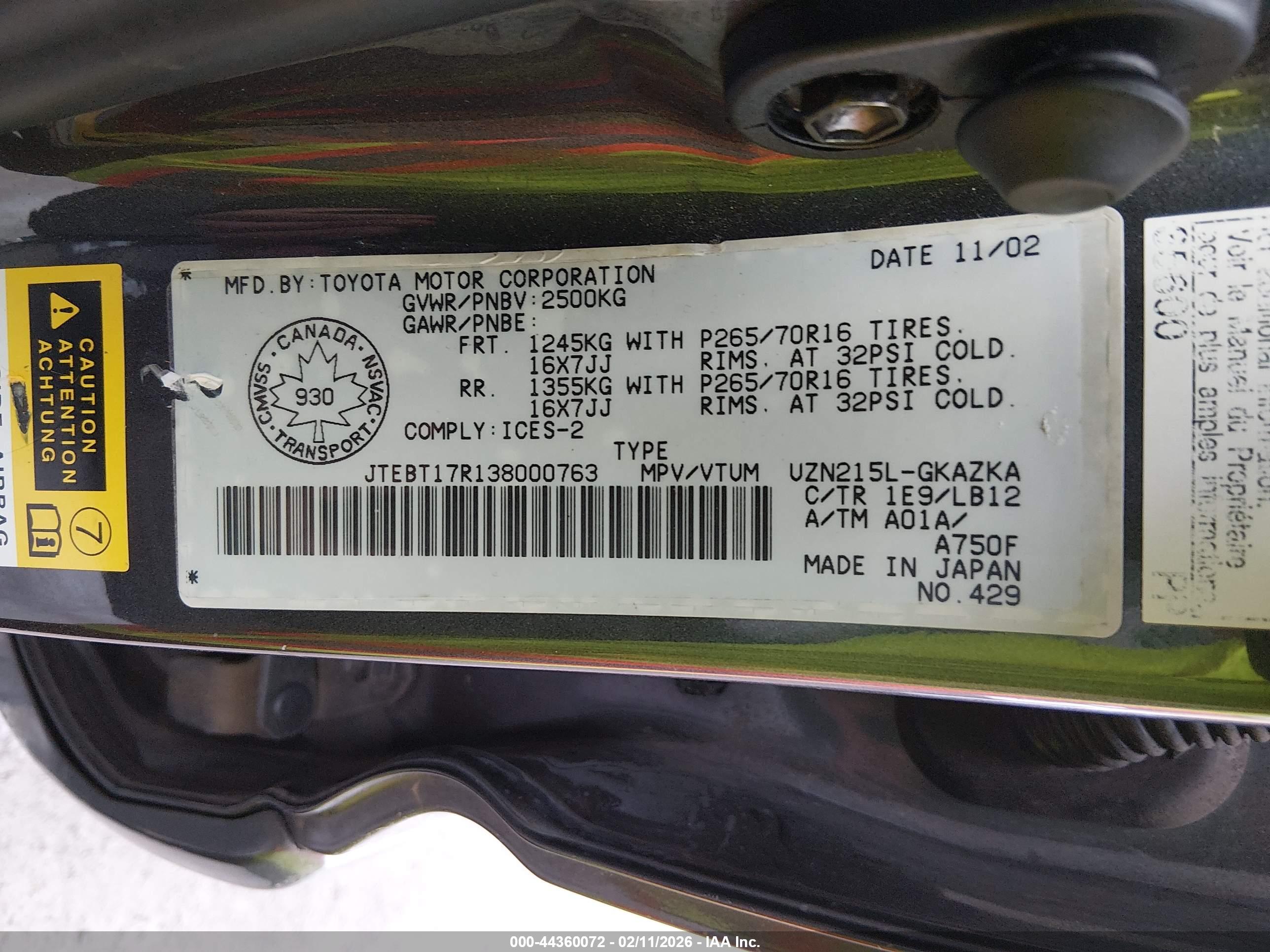 TOYOTA 4RUNNER image 9