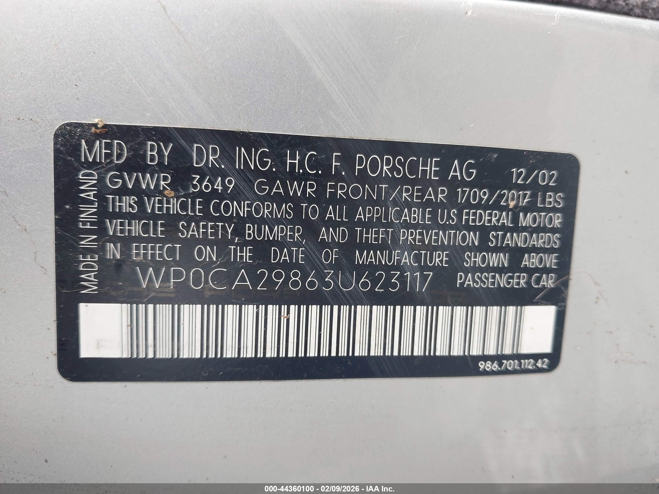 PORSCHE BOXSTER image 9