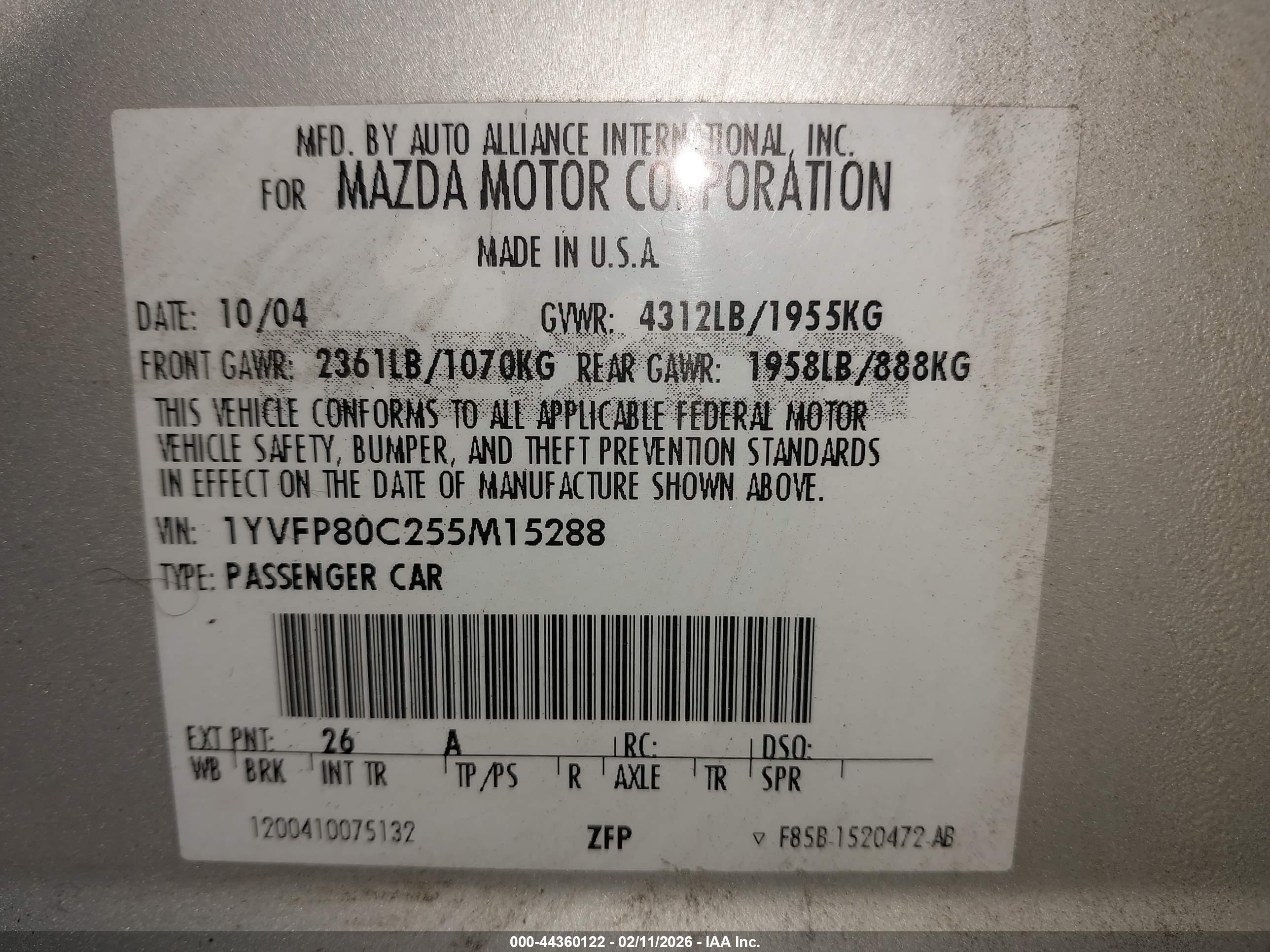 MAZDA MAZDA6 image 9