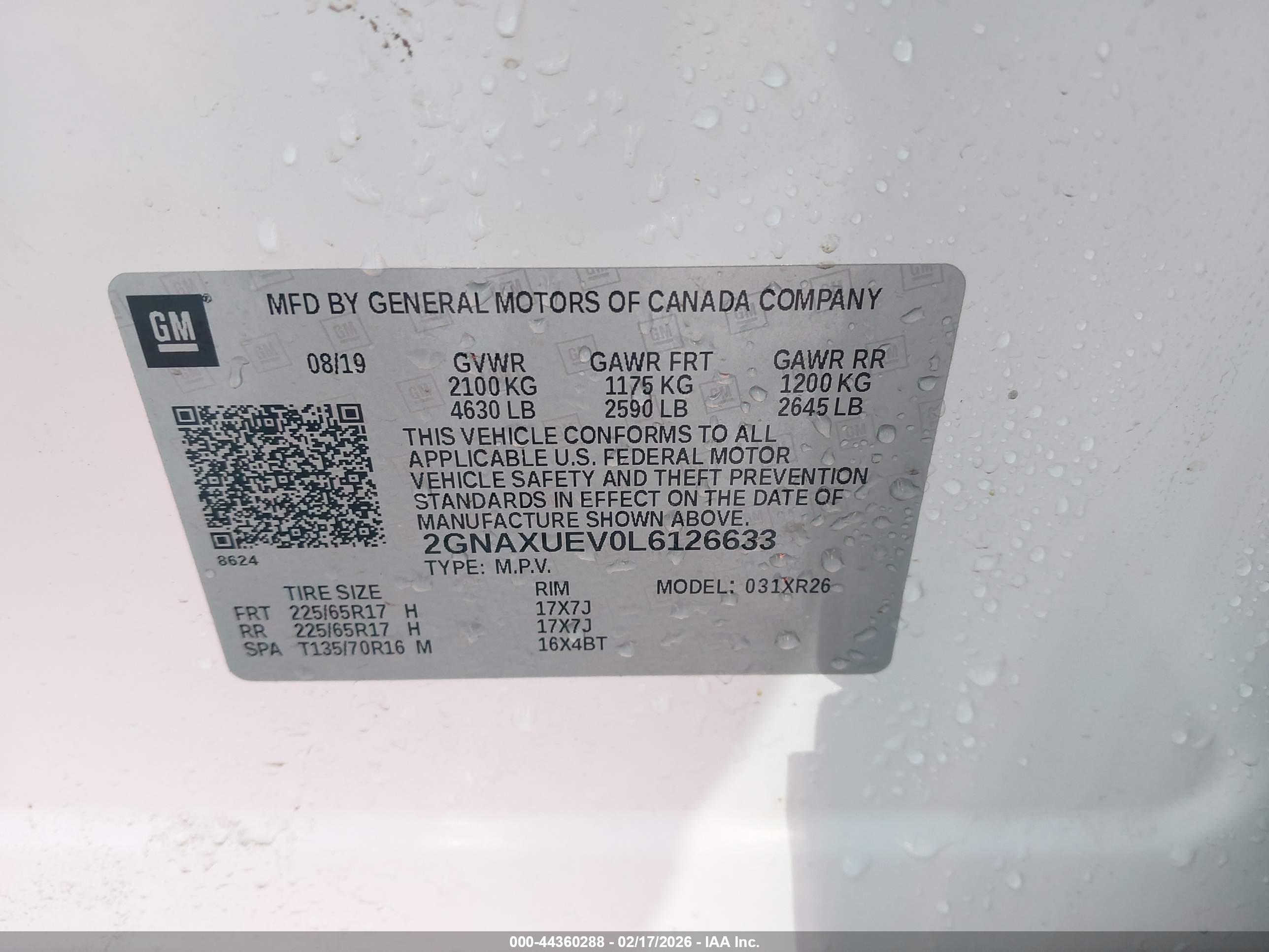 CHEVROLET EQUINOX image 9
