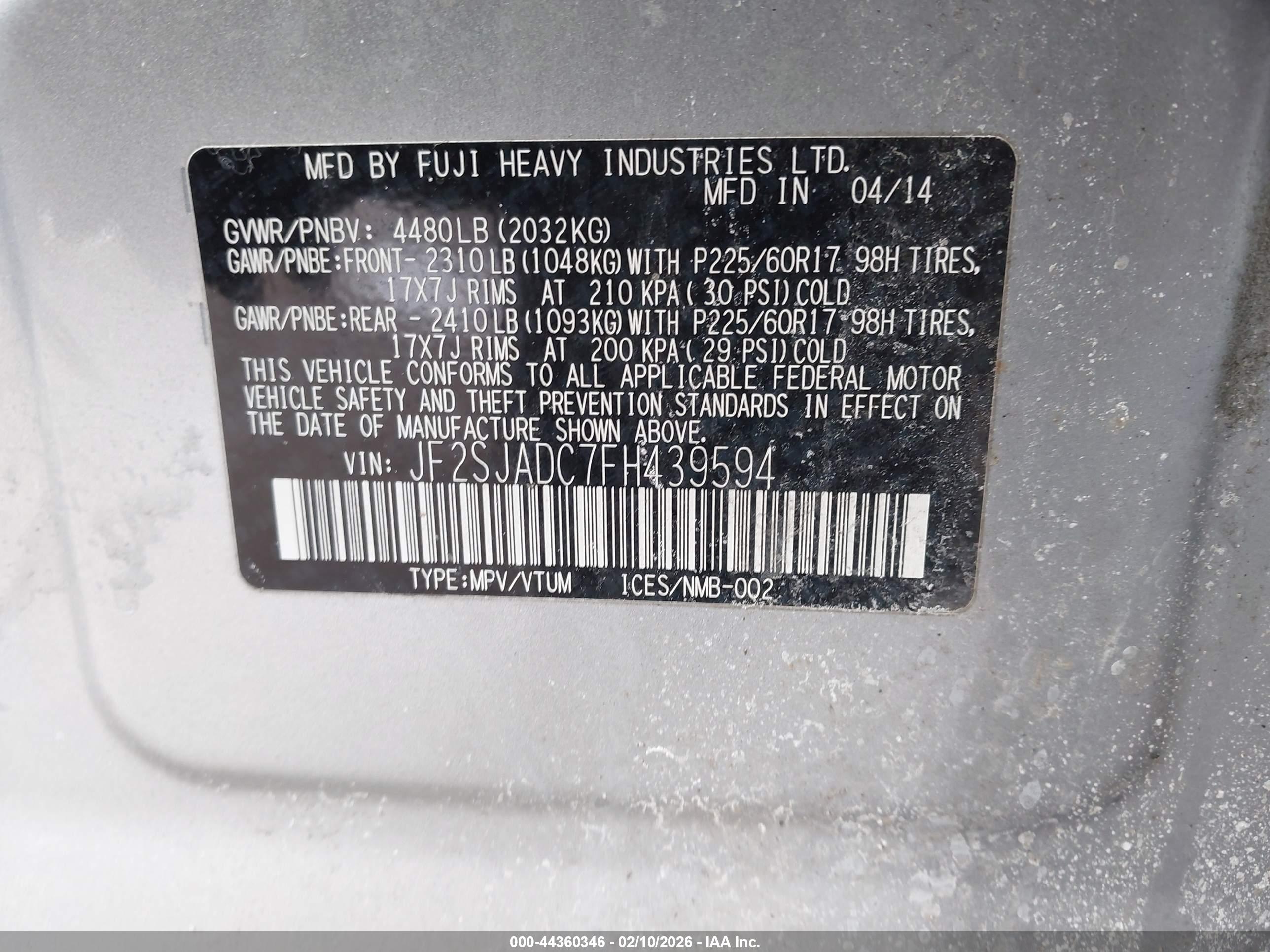 SUBARU FORESTER image 9