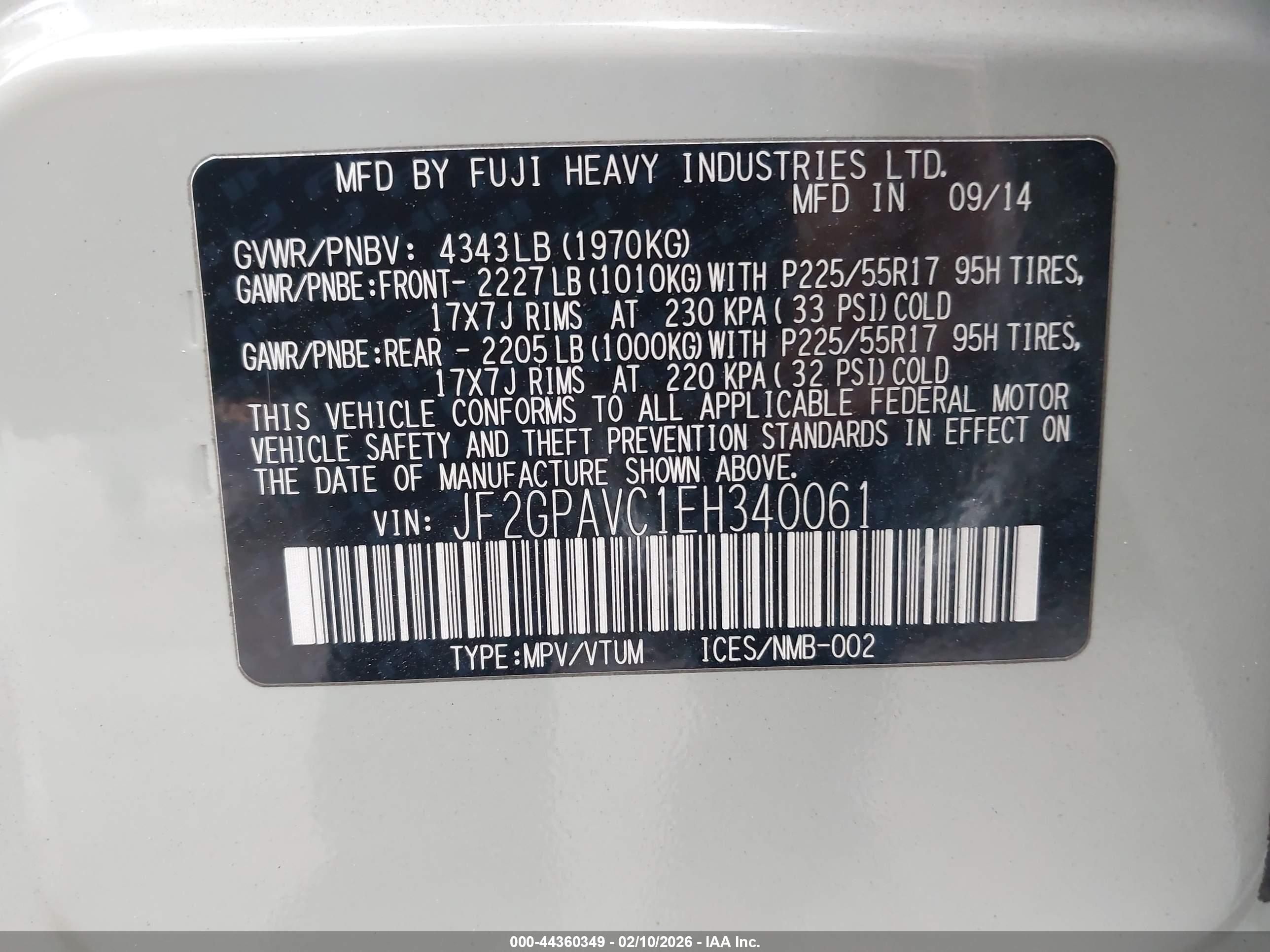 SUBARU XV image 9