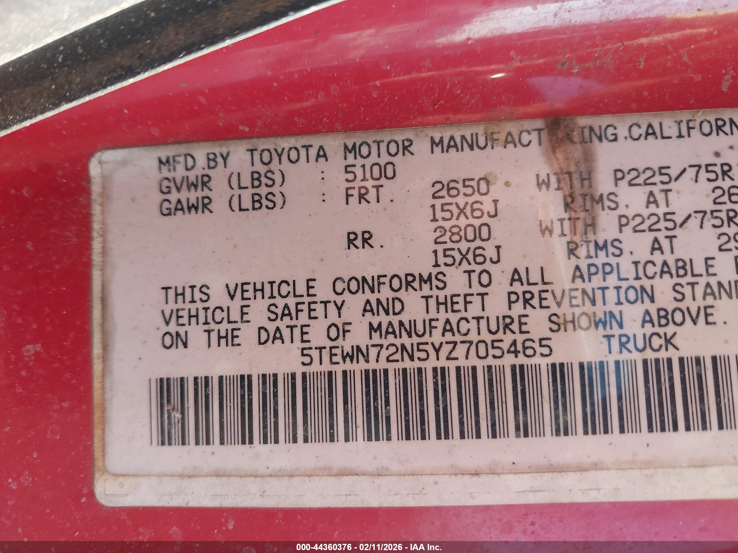 TOYOTA TACOMA image 9