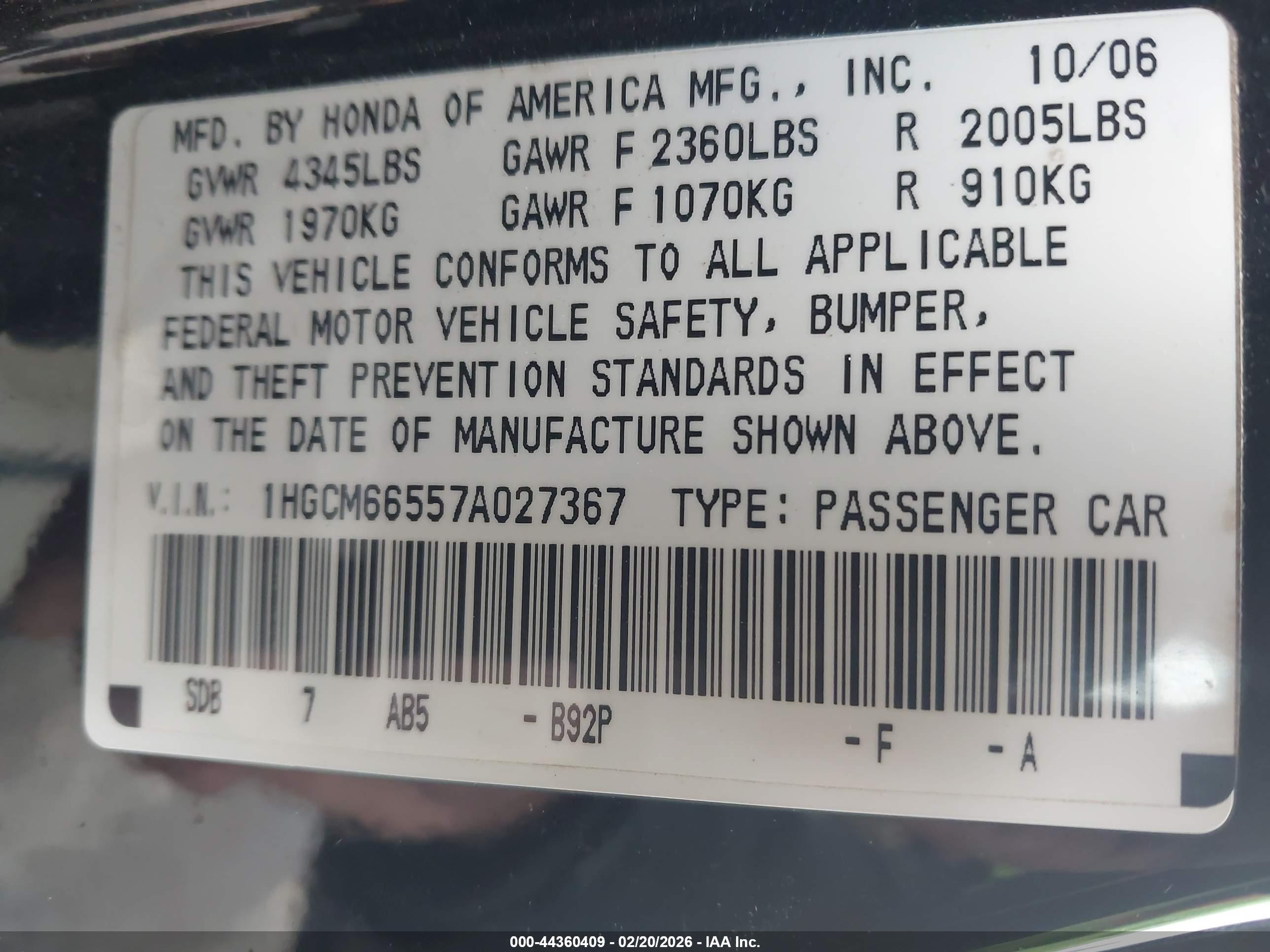 HONDA ACCORD image 9