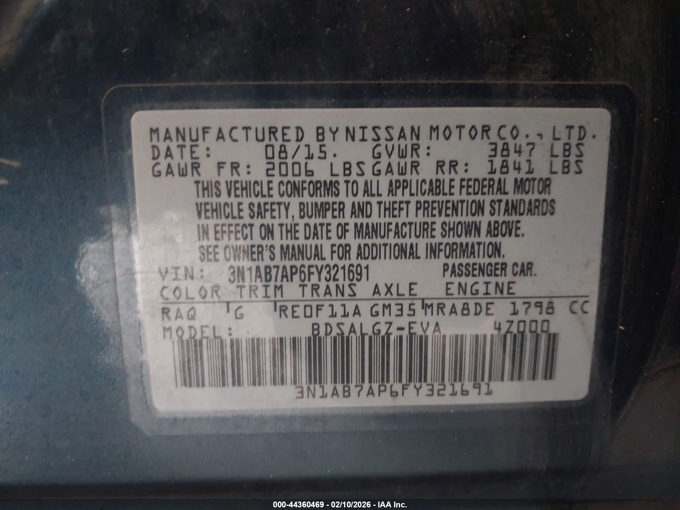 NISSAN SENTRA image 9