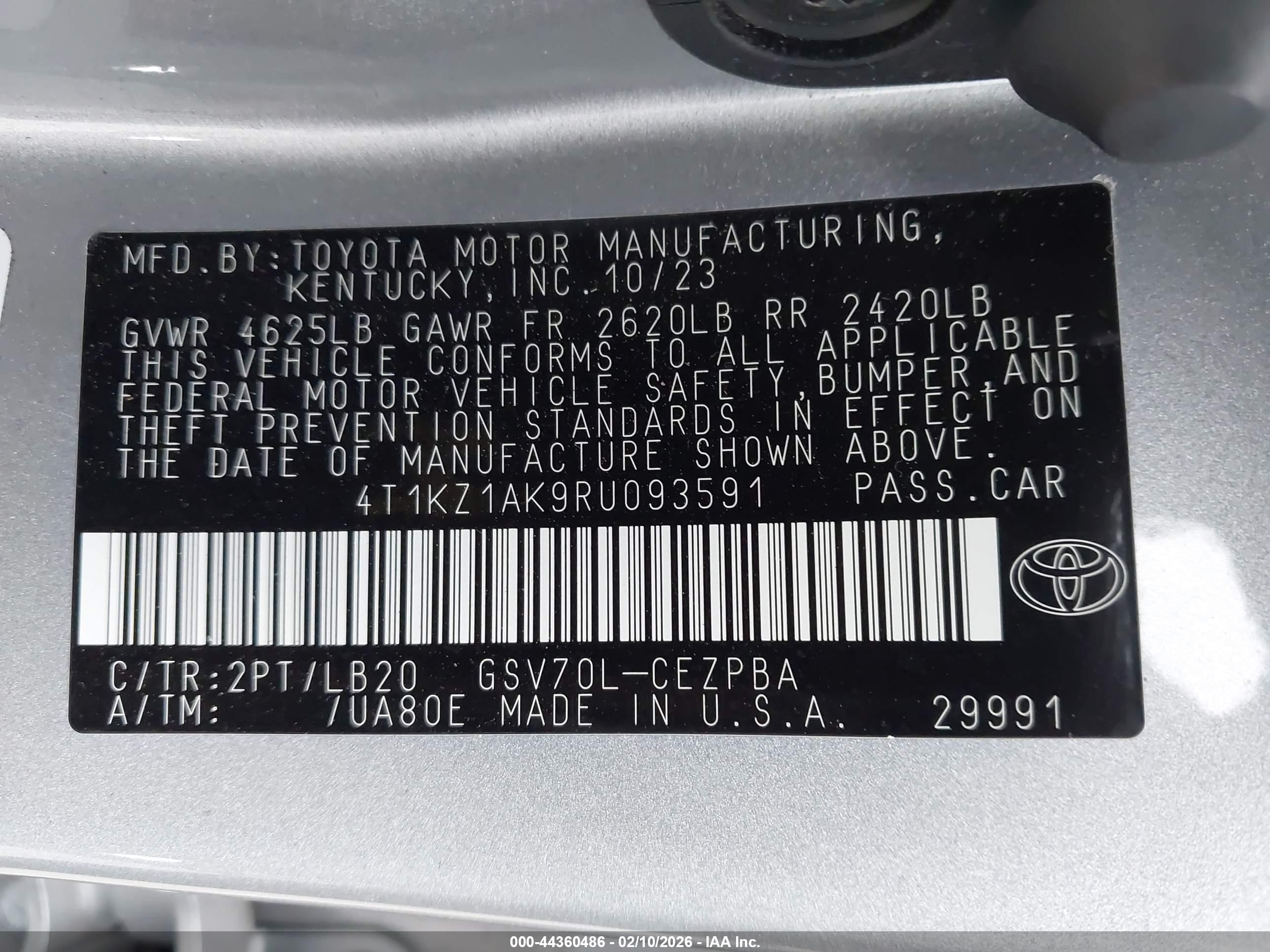 TOYOTA CAMRY image 9