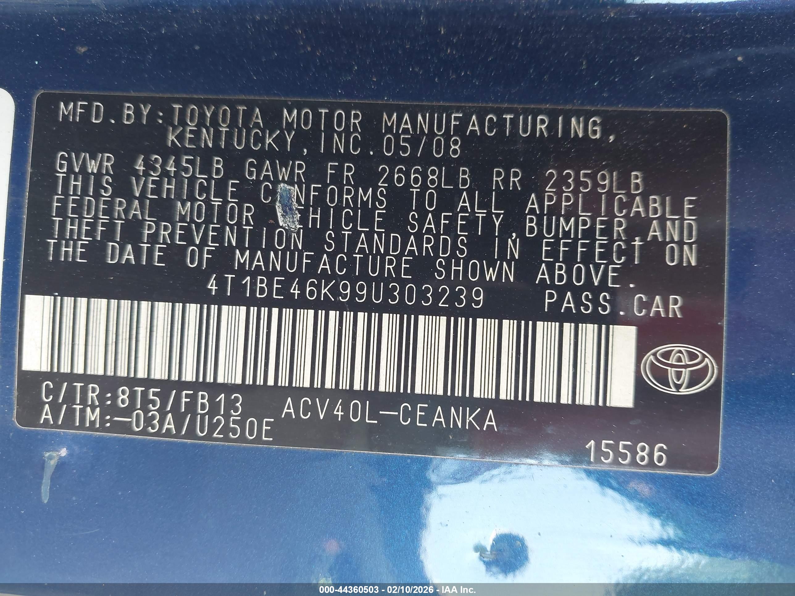 TOYOTA CAMRY image 9