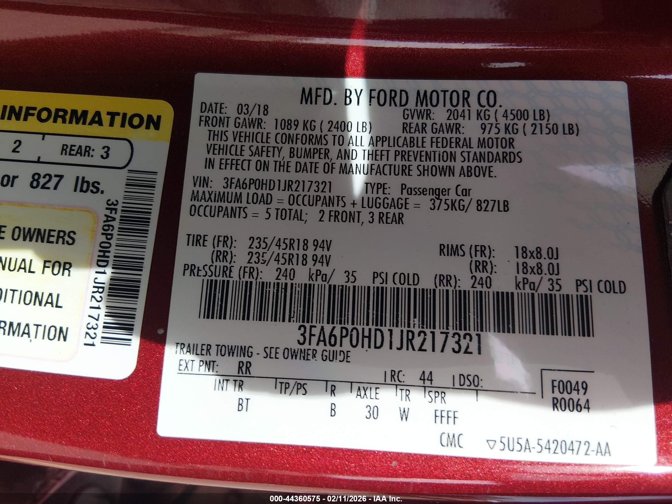 FORD FUSION image 9