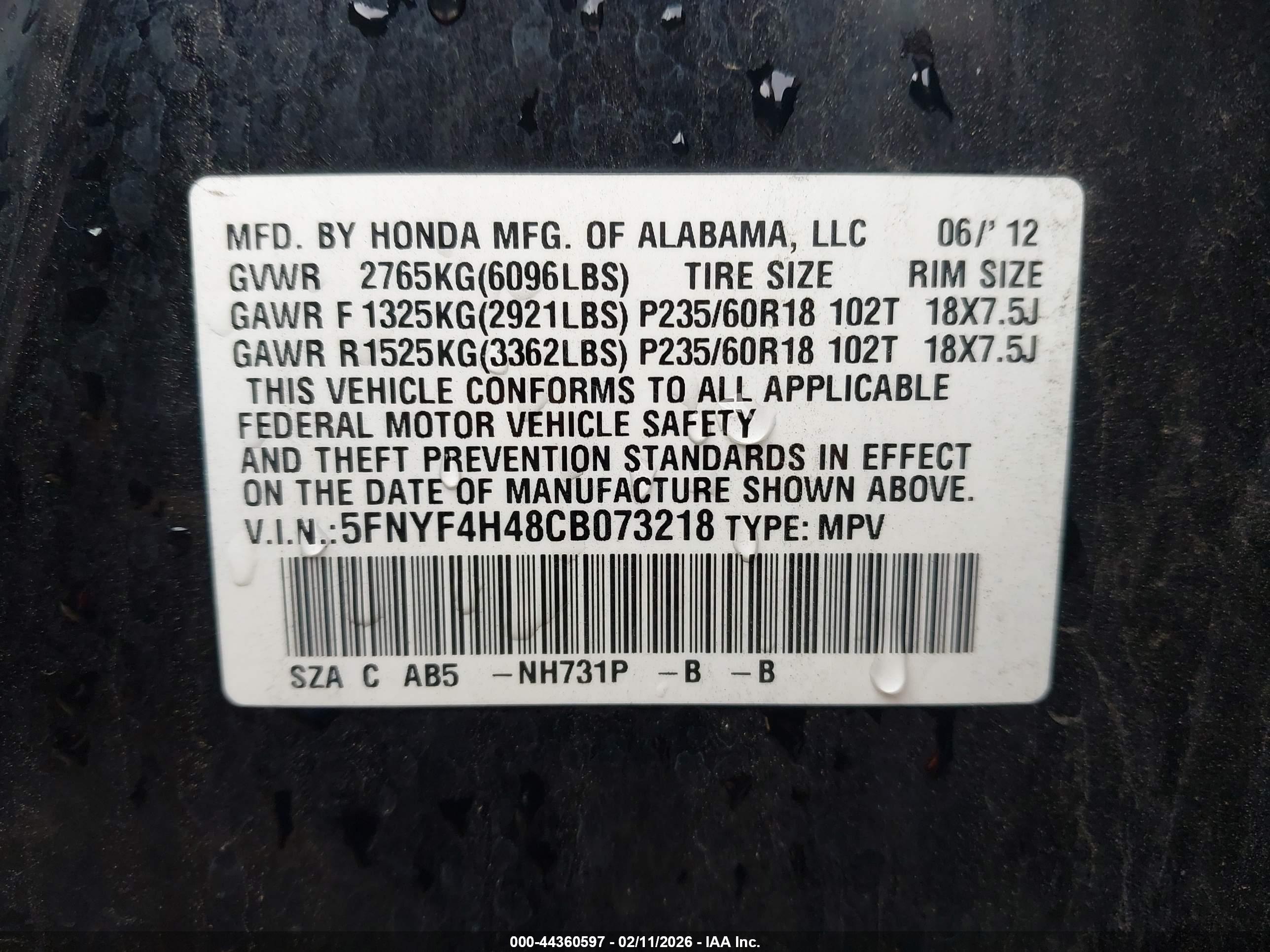 HONDA PILOT image 9