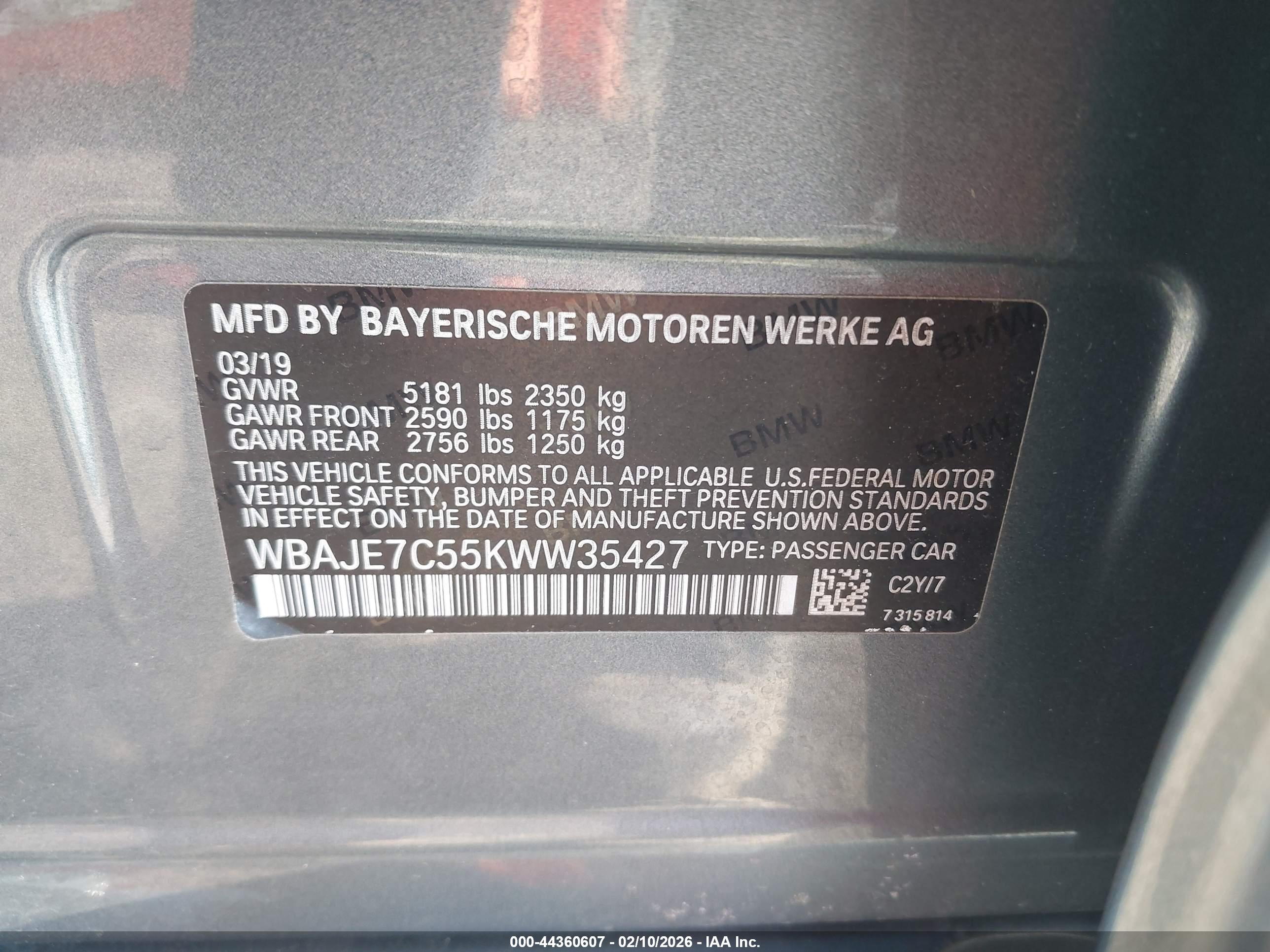 BMW 540I image 9
