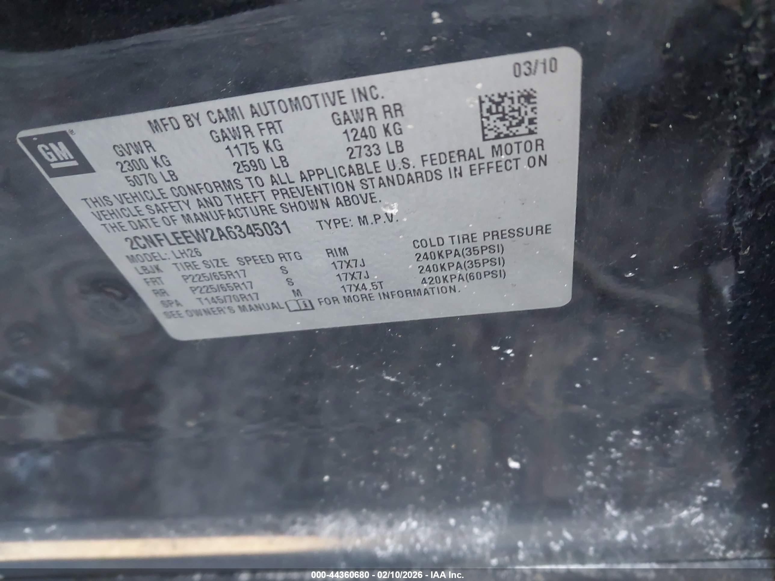 CHEVROLET EQUINOX image 9