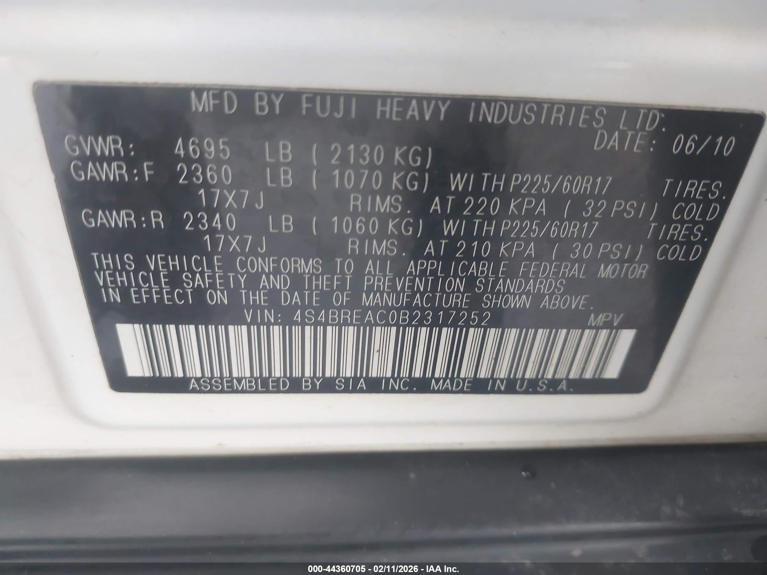 SUBARU OUTBACK image 9