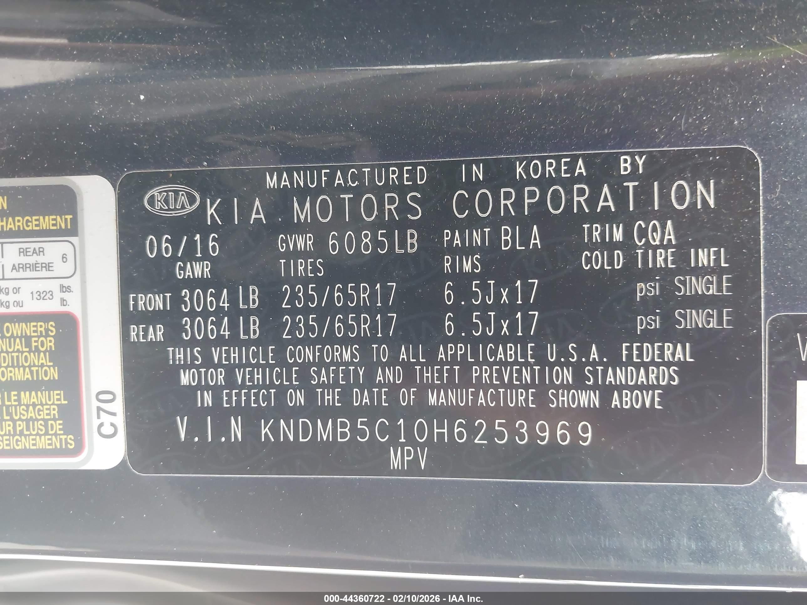 KIA SEDONA image 9