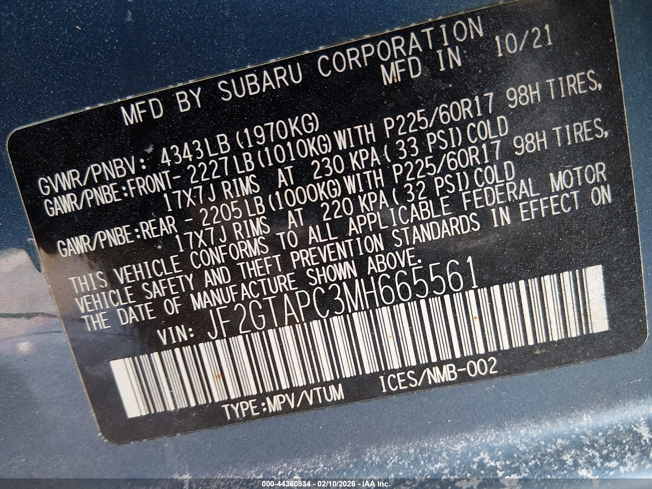 SUBARU CROSSTREK image 9