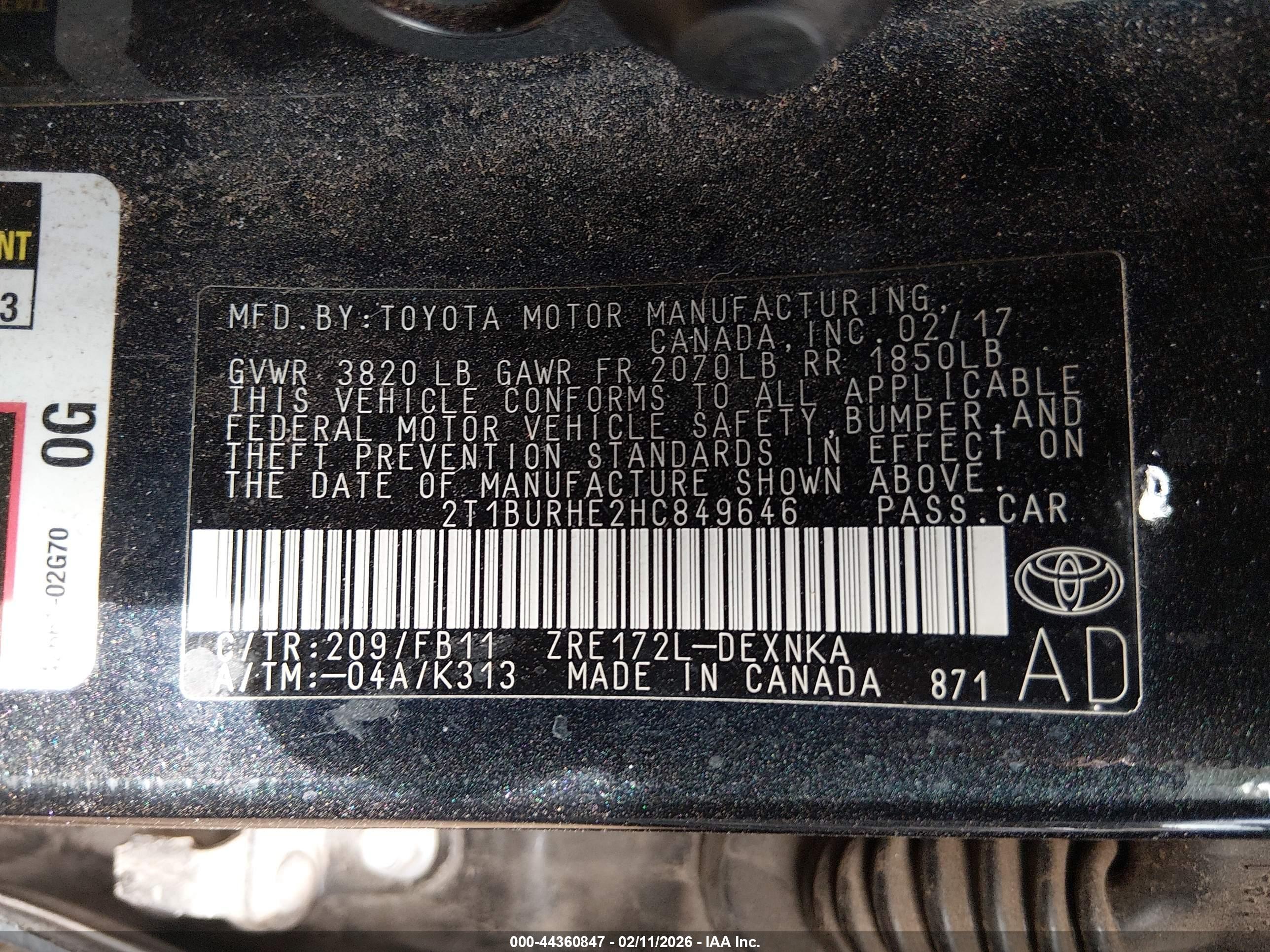 TOYOTA COROLLA image 9