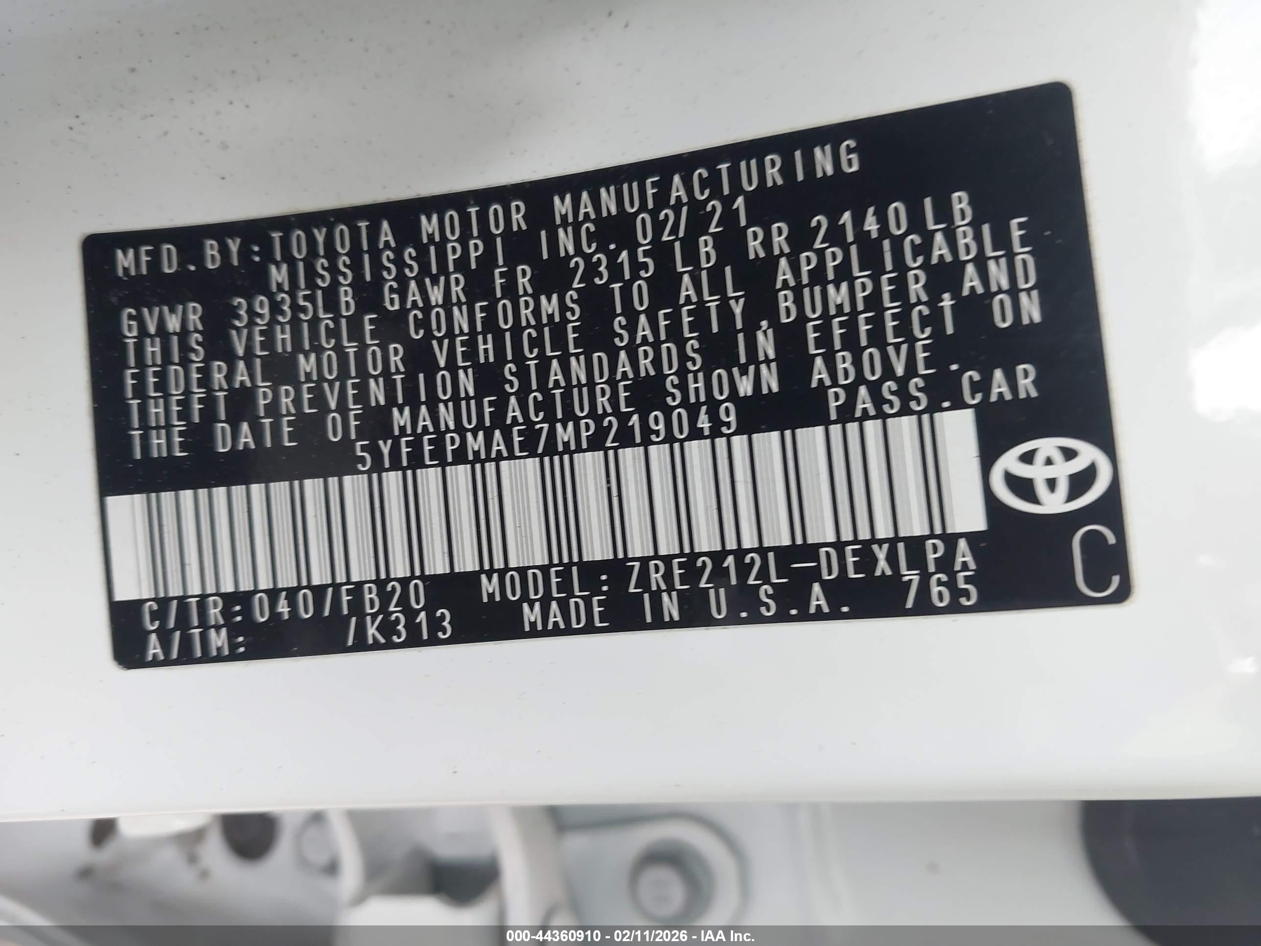 TOYOTA COROLLA image 9