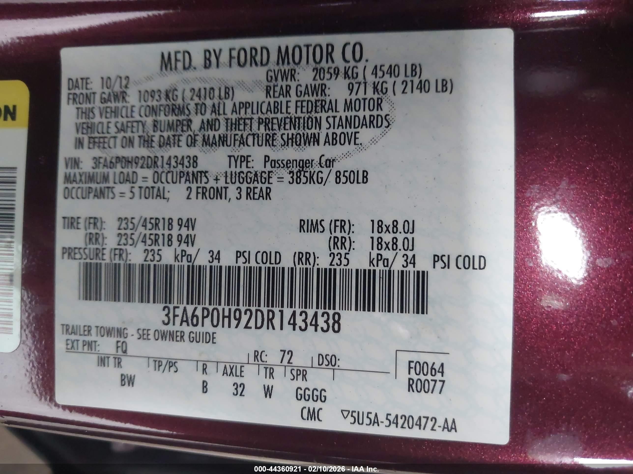 FORD FUSION image 9