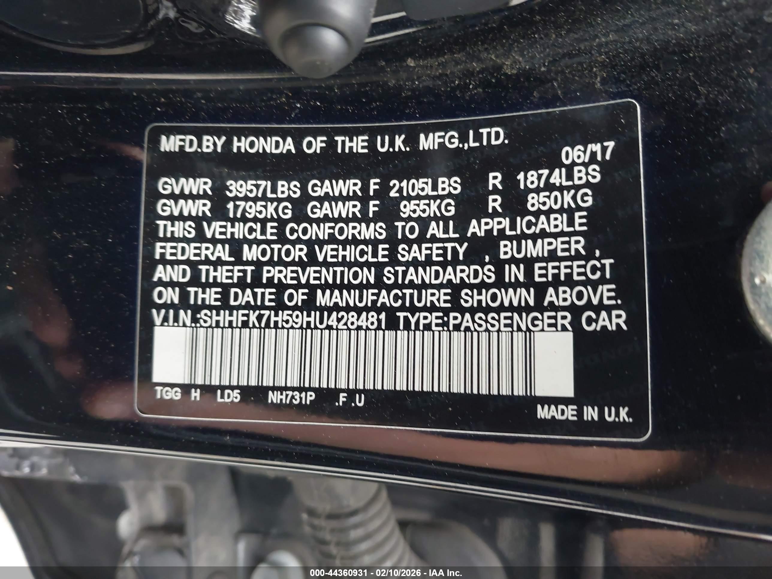 HONDA CIVIC image 9