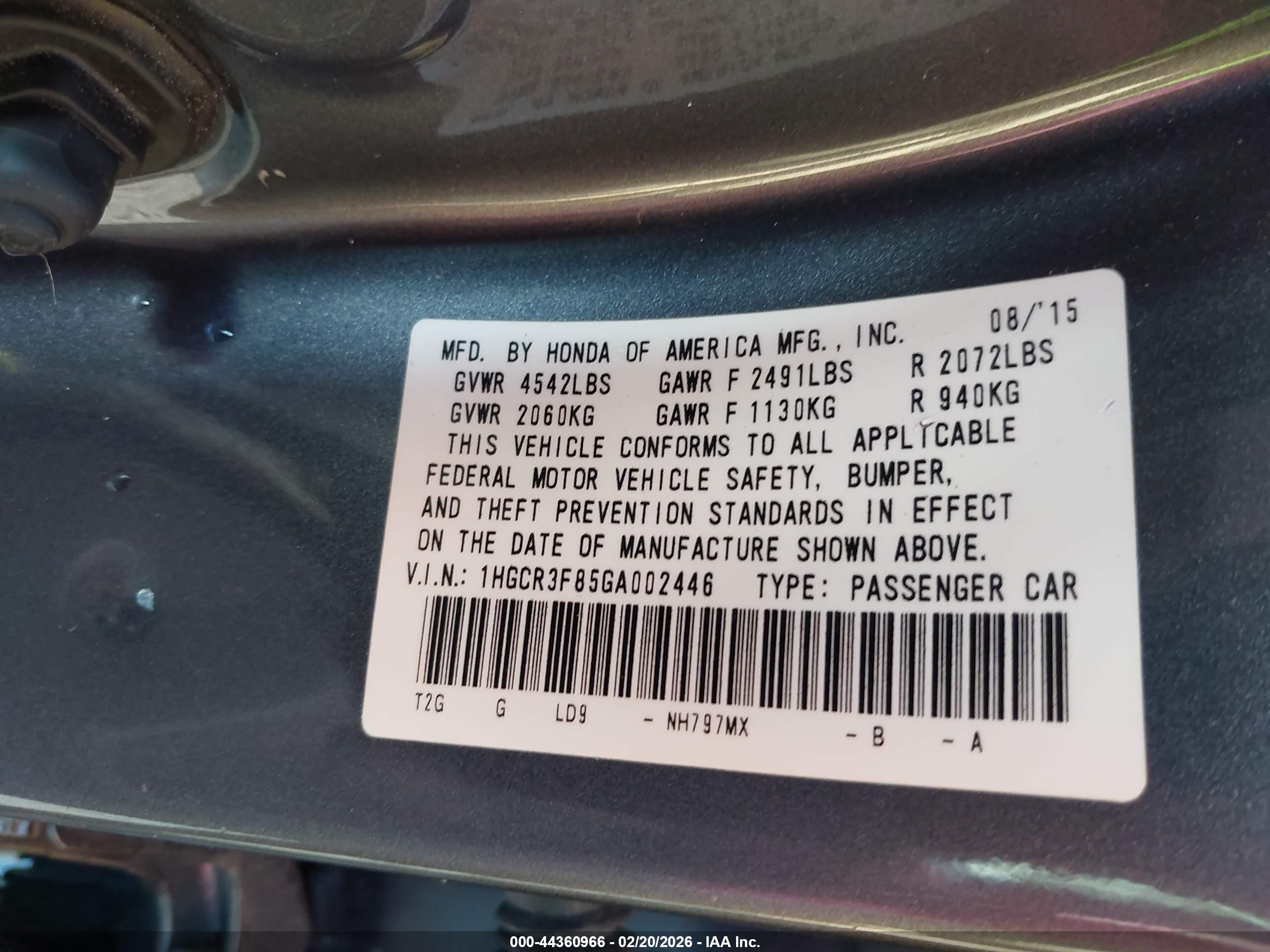 HONDA ACCORD image 9