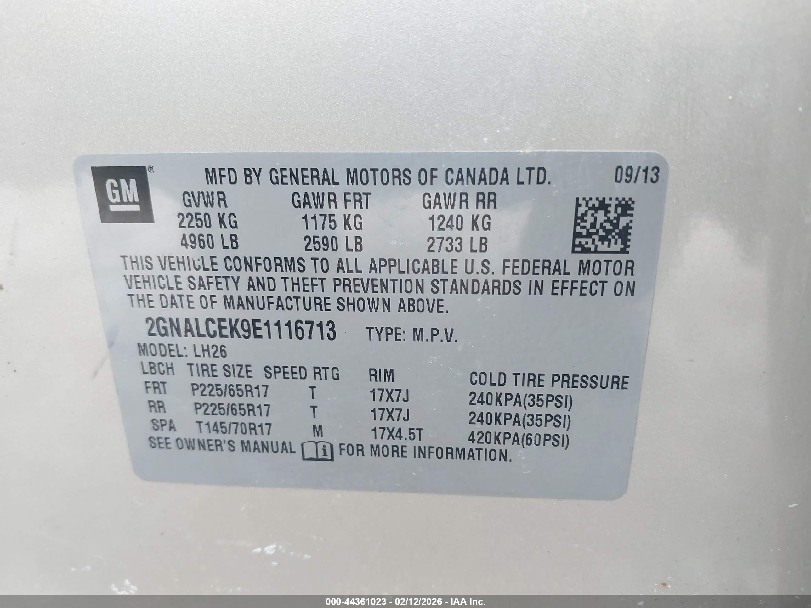 CHEVROLET EQUINOX image 9