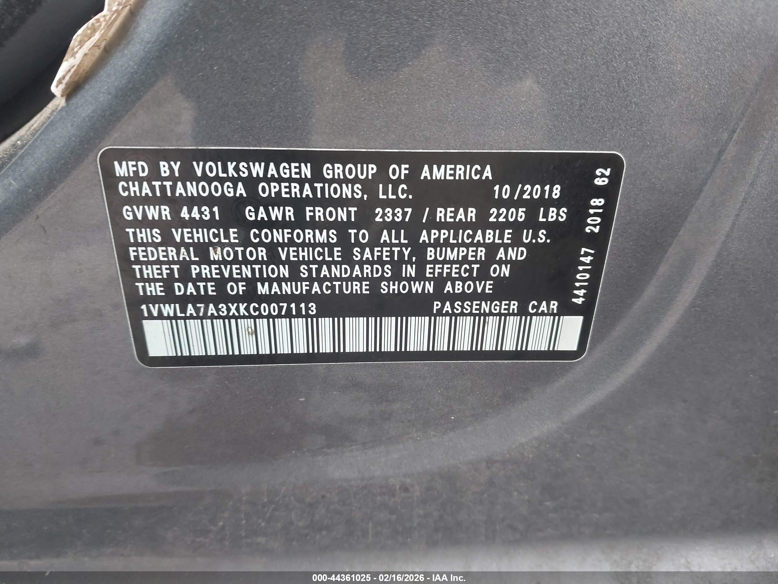 VOLKSWAGEN PASSAT image 9
