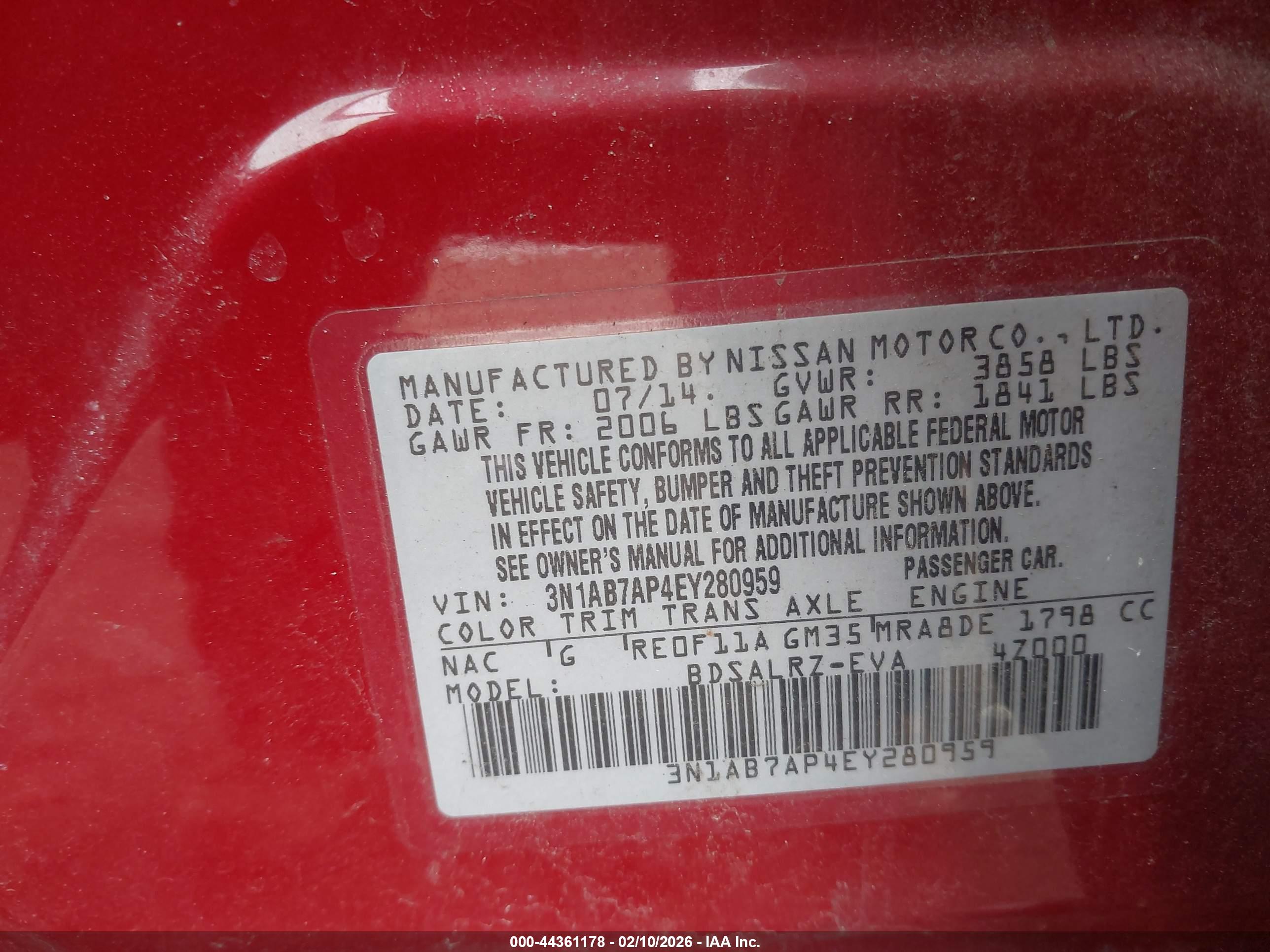 NISSAN SENTRA image 9