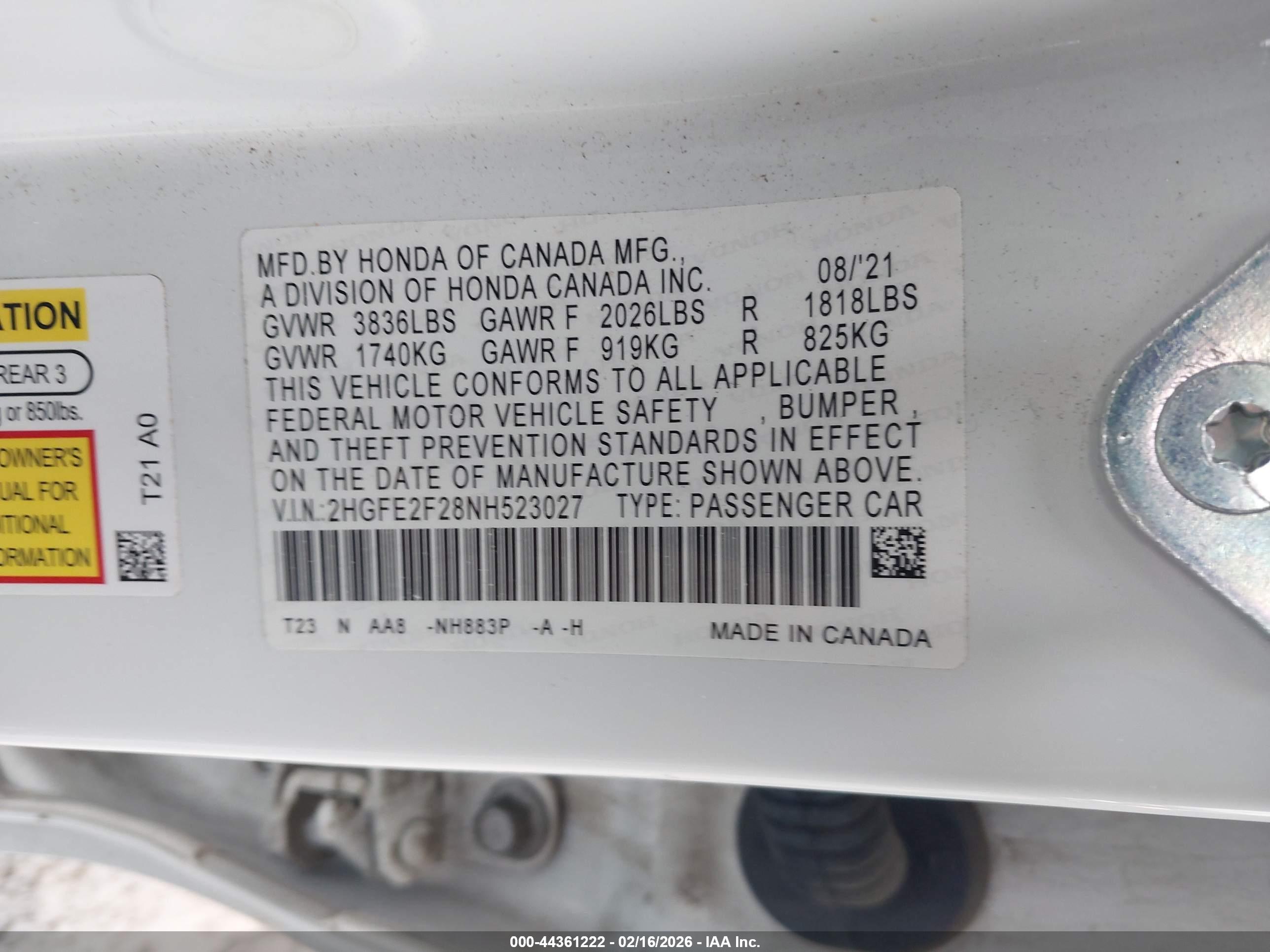 HONDA CIVIC image 9