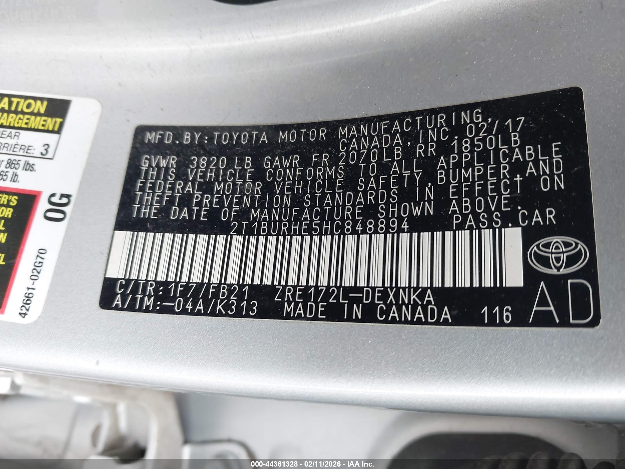 TOYOTA COROLLA image 9