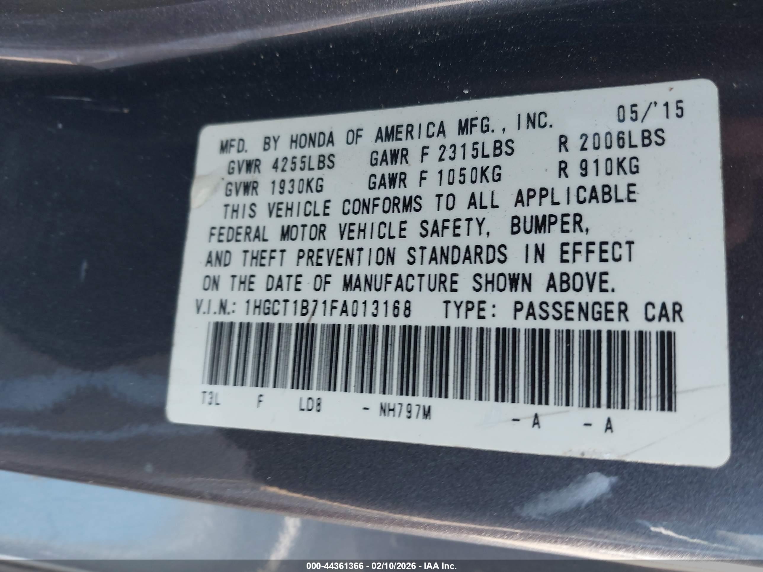 HONDA ACCORD image 9