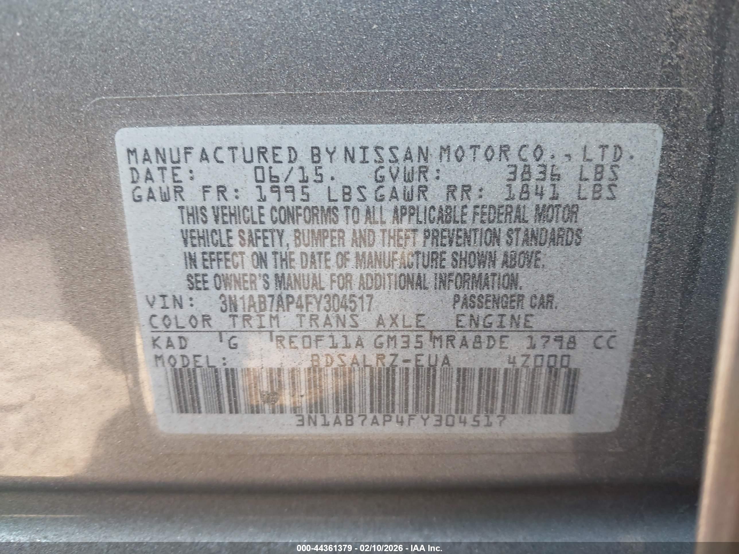 NISSAN SENTRA image 9