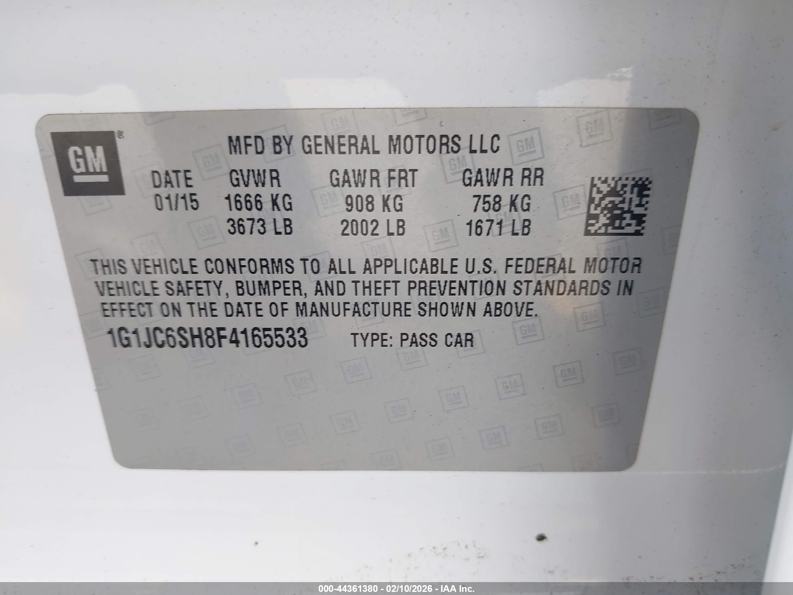 CHEVROLET SONIC image 9