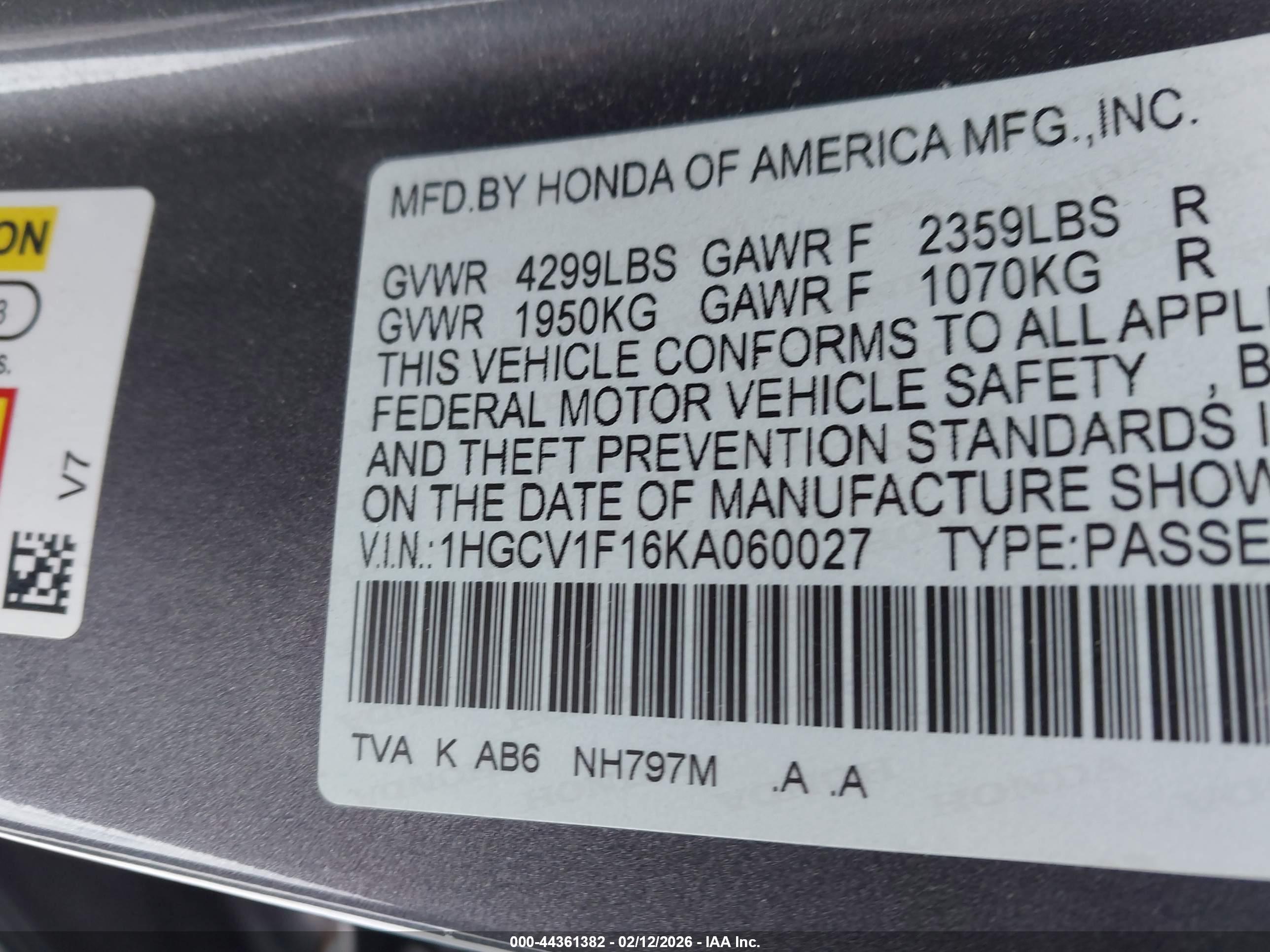 HONDA ACCORD image 9