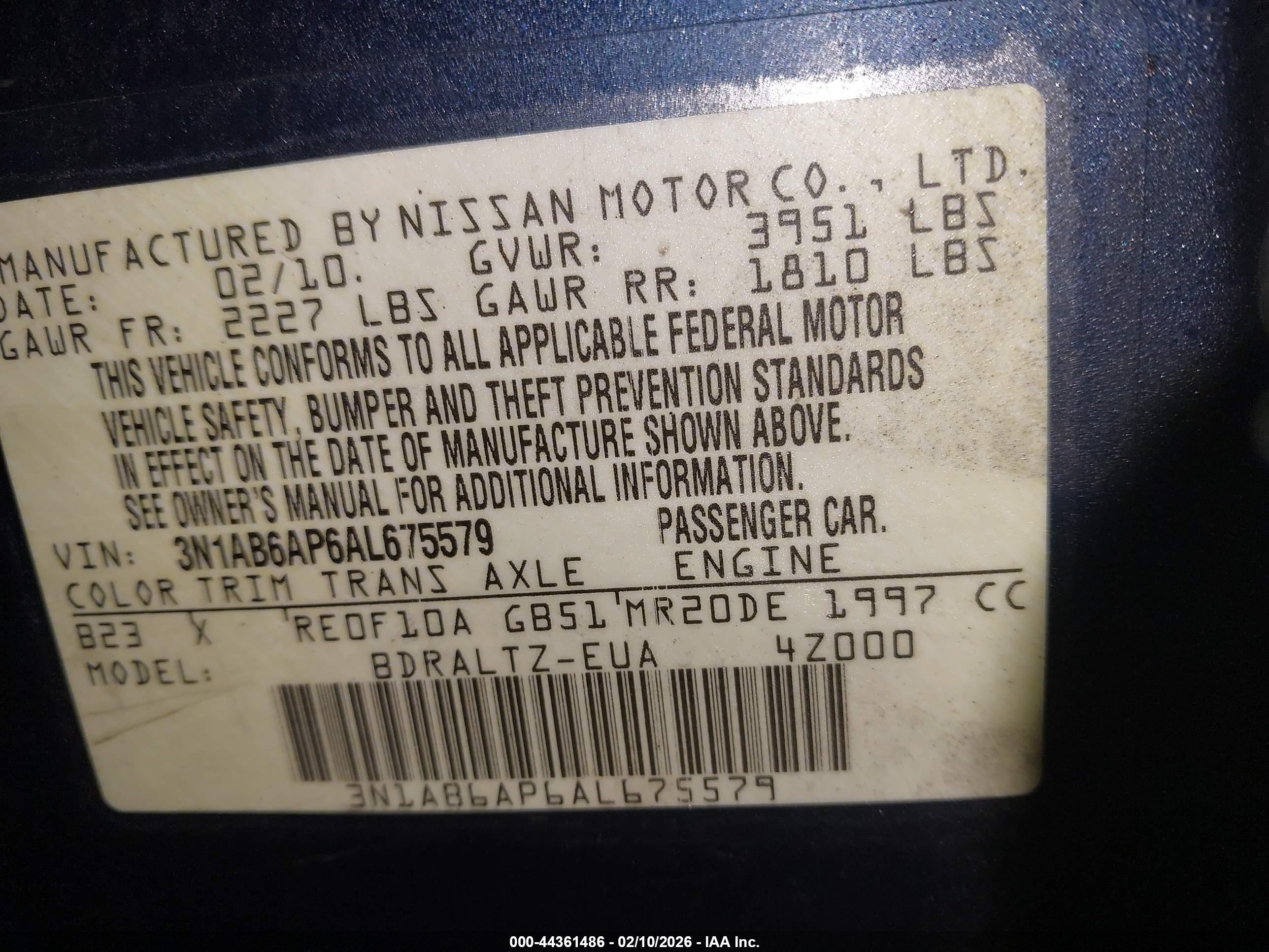 NISSAN SENTRA image 9