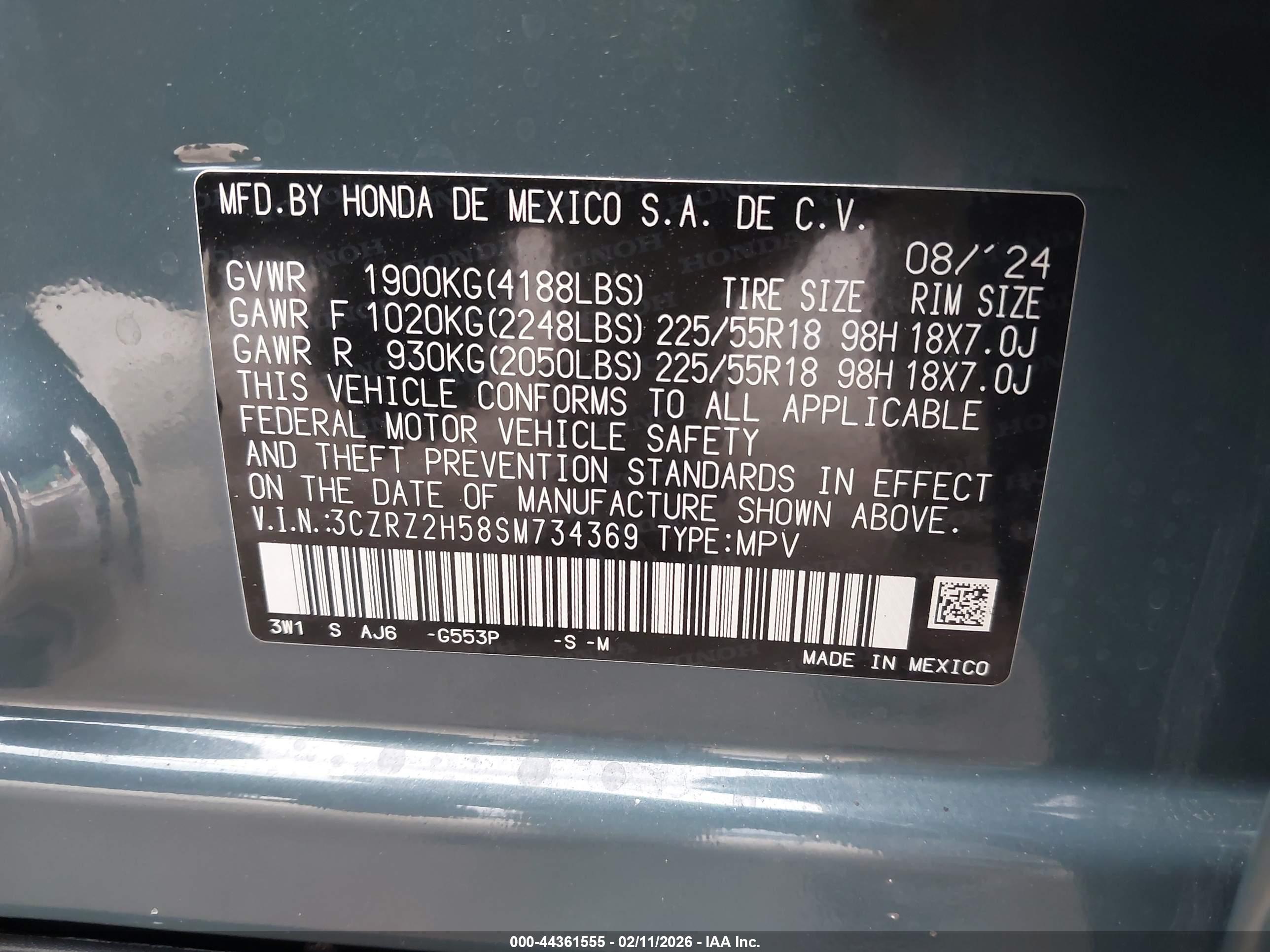 HONDA HR-V image 9