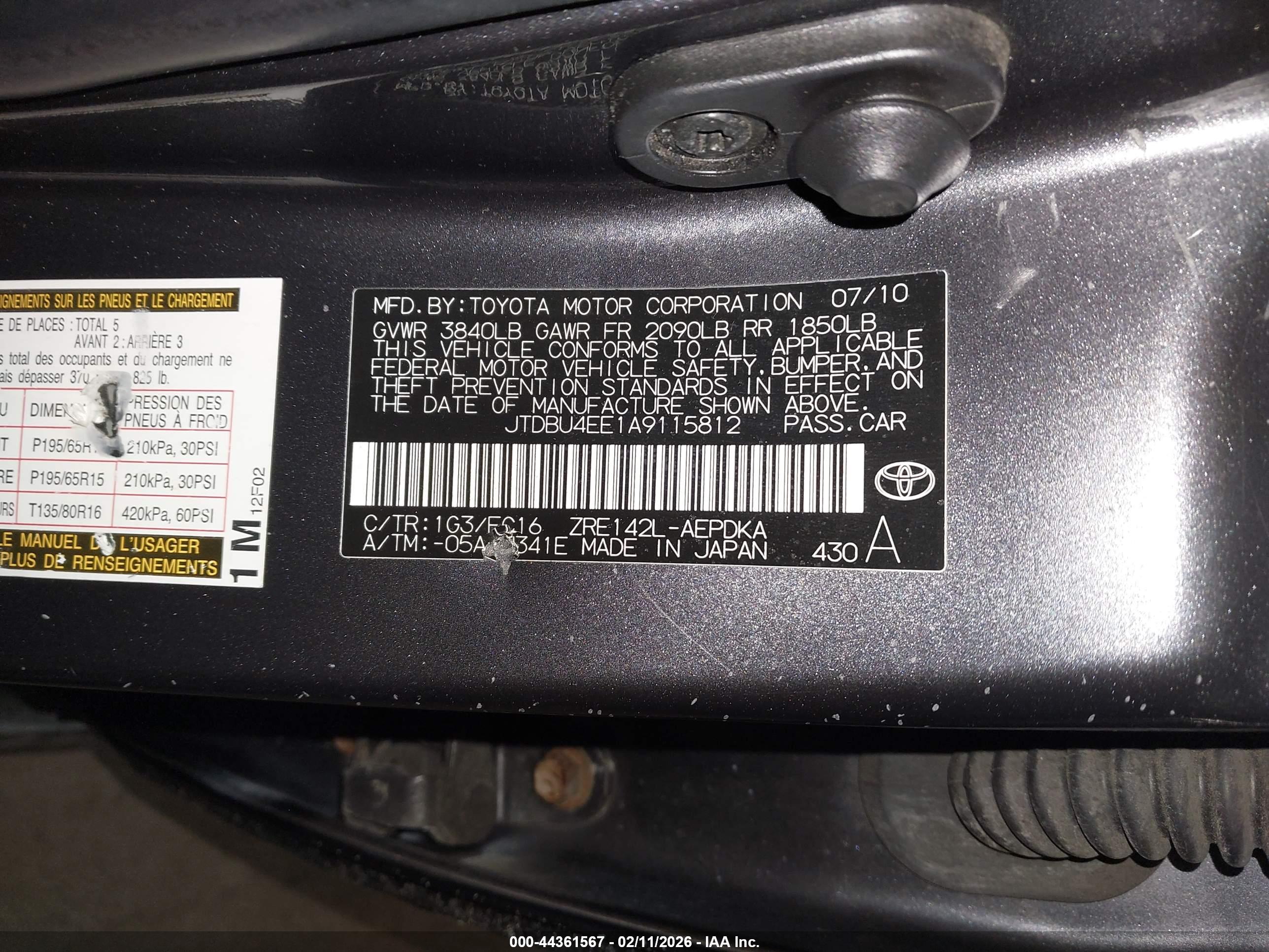 TOYOTA COROLLA image 9